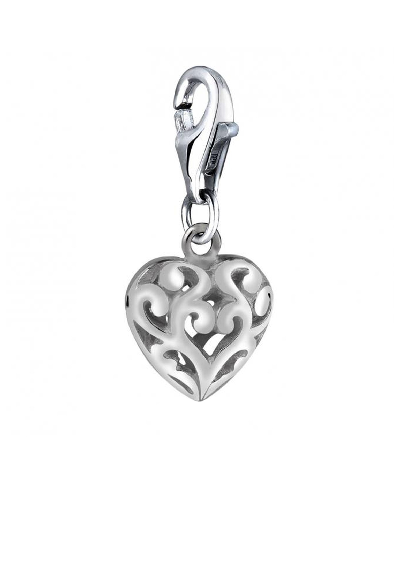 Nenalina Charm-Einhänger »Charm Herz Ornament Anhänger Love liebe 925 Silber«