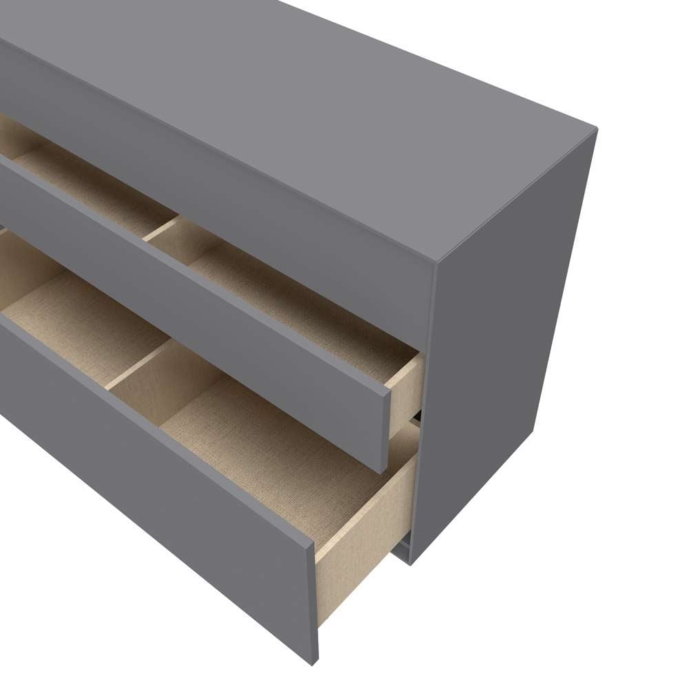 LeGer Home by Lena Gercke Sideboard »Essentials, Kommode, Anrichte, Kombikommode, Schrank mit Metallfüßen« Breite: 111 cm, UV lackiert, Push-to-open-Funktion