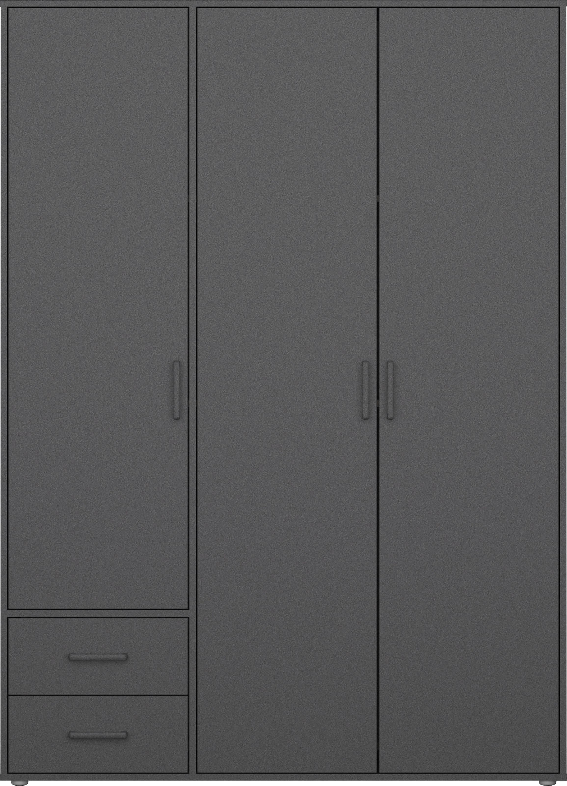 rauch Drehtürenschrank »Voyager, Kleiderschrank mit Außenschubkästen, Garderobe«, (in 3 verschiedenen Ausstattungen BASIC/CLASSIC/PREMIUM), Made in Germany