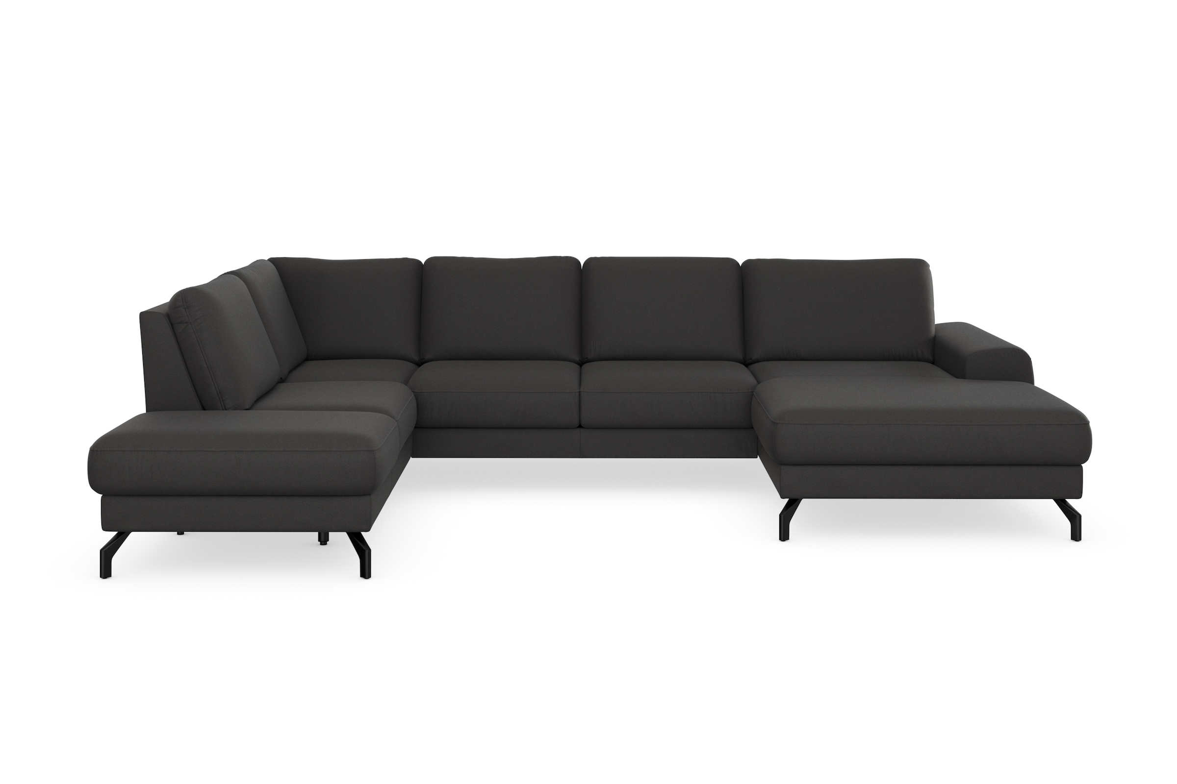 sit&more Wohnlandschaft »Cinturo U-Form«, inklusive Sitztiefenverstellung und Federkern, Sitzhöhe 45 cm