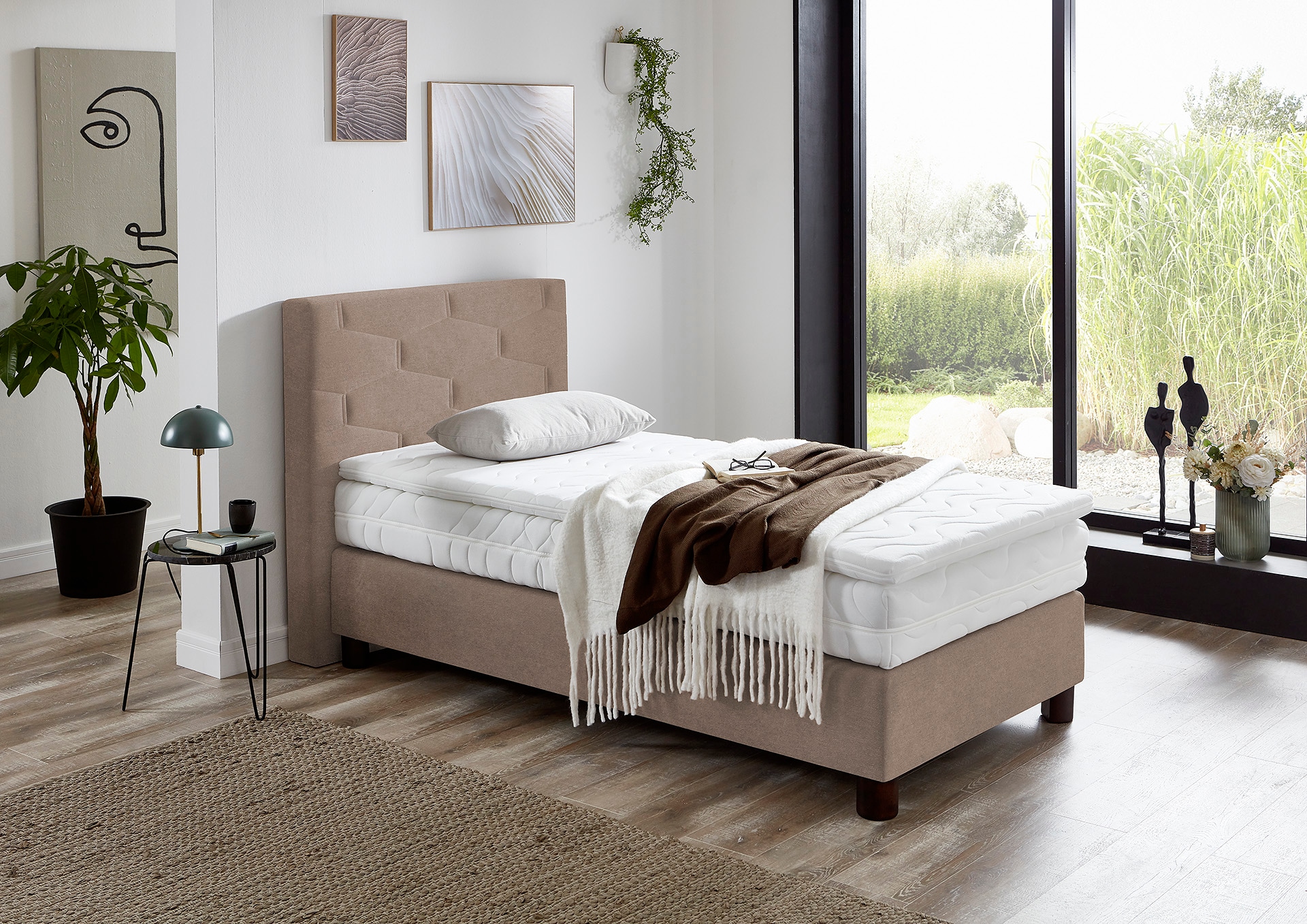 Westfalia Schlafkomfort Boxspringbett, wahlweise mit Topper