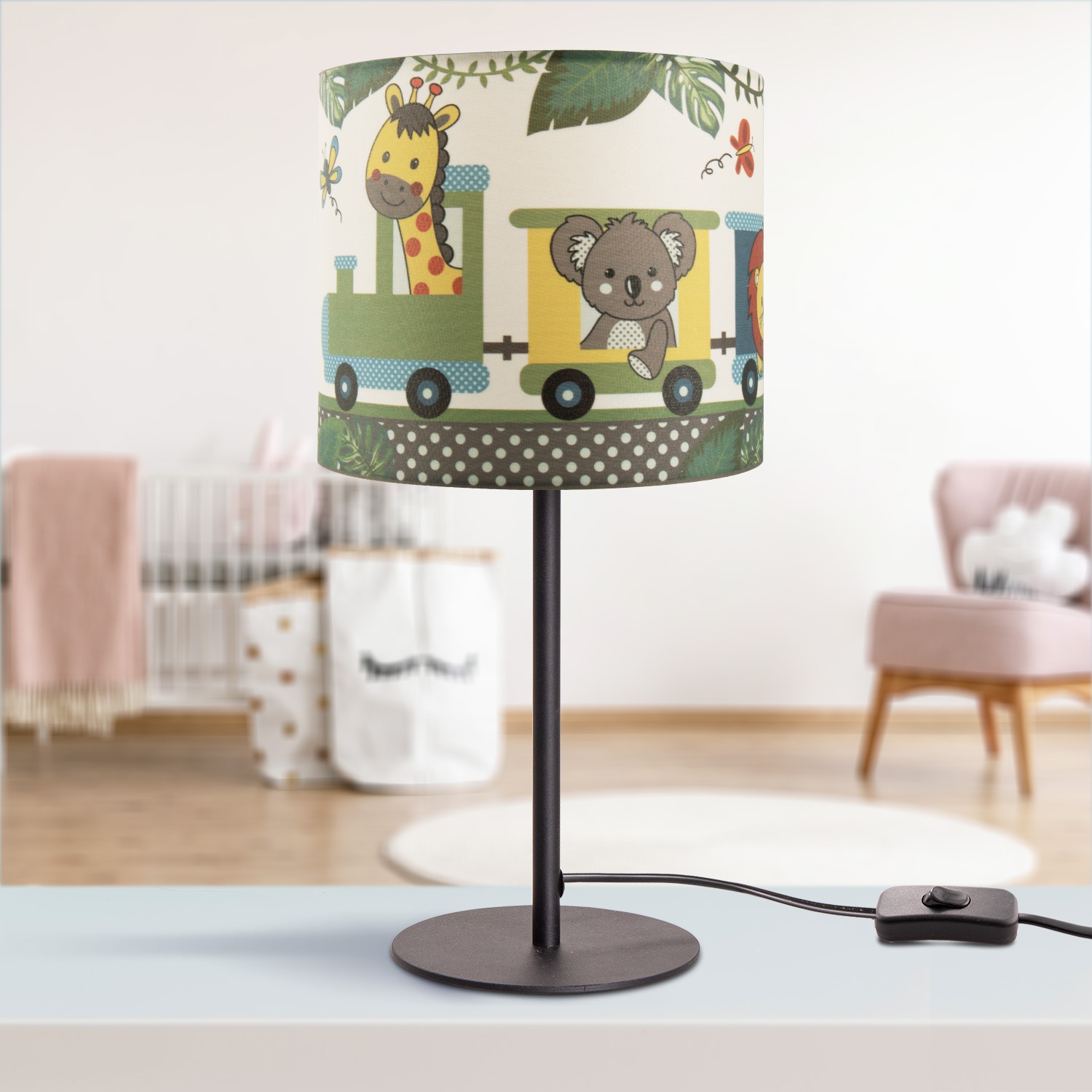 Paco Home Tischleuchte »Diamond 635«, 1 flammig-flammig, Kinderlampe LED  Kinderzimmer Lampe Zug Mit Tieren, Tischleuchte E14 online kaufen | mit 3  Jahren XXL Garantie