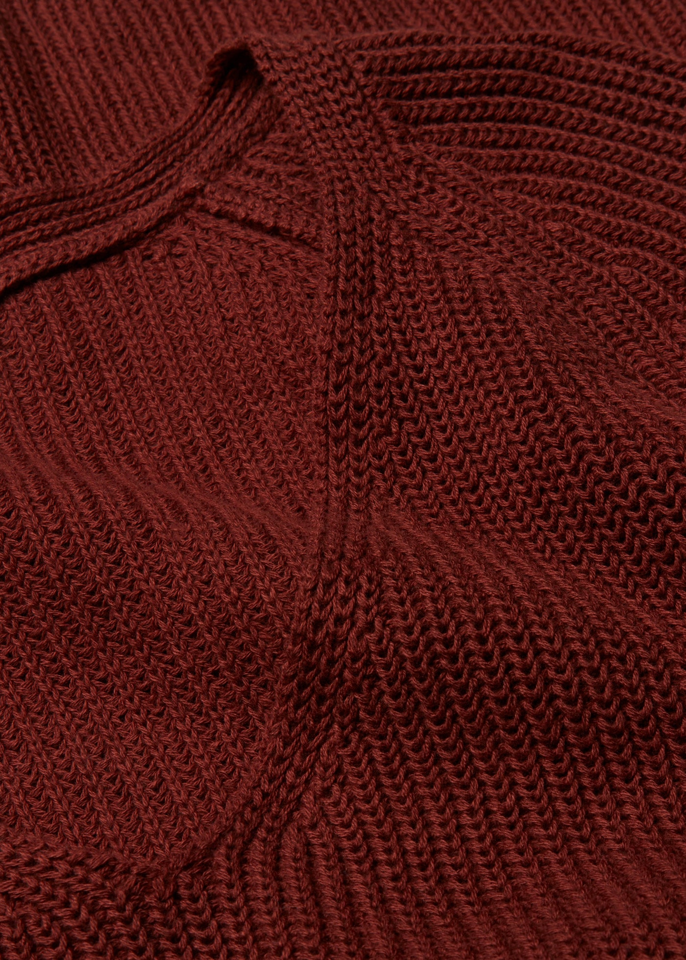 bonprix Strickpullover »Gerippter Pullover aus reiner Baumwolle« aus reiner Baumwolle, mit V-Ausschnitt, unifarben, lässige Passform