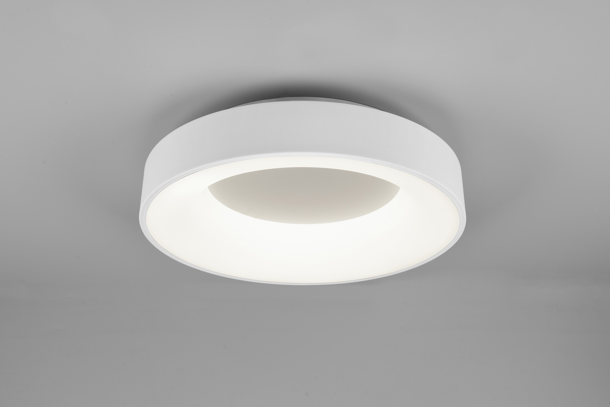 TRIO Leuchten LED Deckenleuchte »GIRONA«, 1 flammig, Leuchtmittel LED-Modul | LED fest integriert, mit Switch Dimmer dimmbar über Wandschalter, 4000K, 3200 Lm