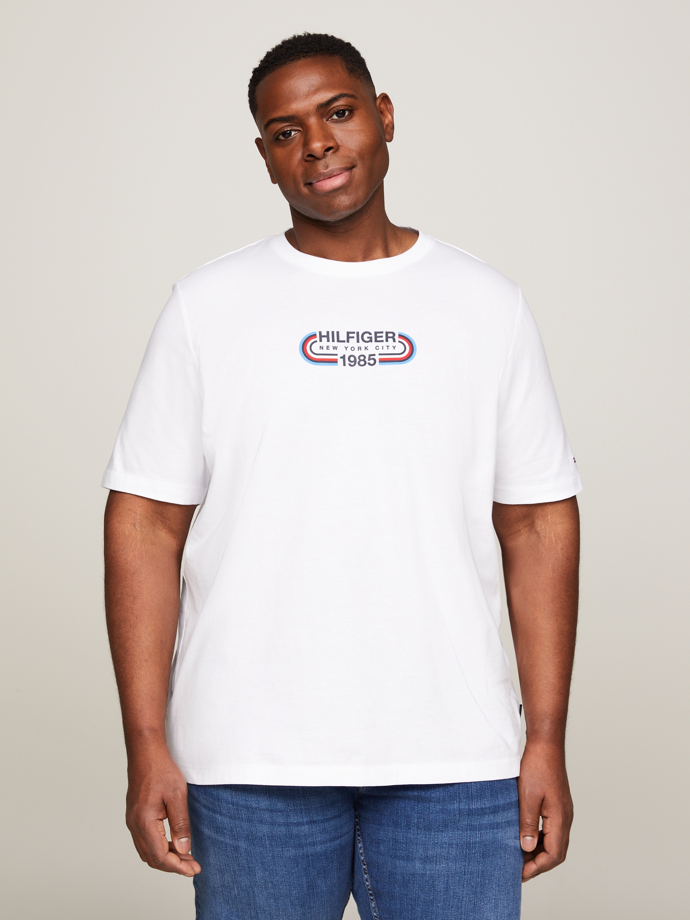 T-Shirt »BT-HILFIGER TRACK GRAPHIC TEE-B«, Große Größen