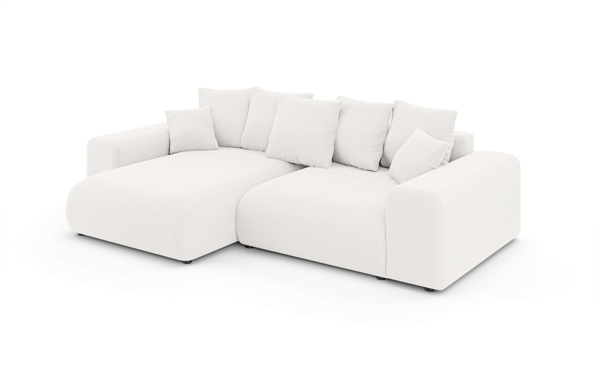 INOSIGN Ecksofa »LAKESIDE mit Bettfunktion und Bettkasten, B/T/H 257/166/84 cm«, L-Form, Recamiere beidseitig montierbar, Wellenunterfederung