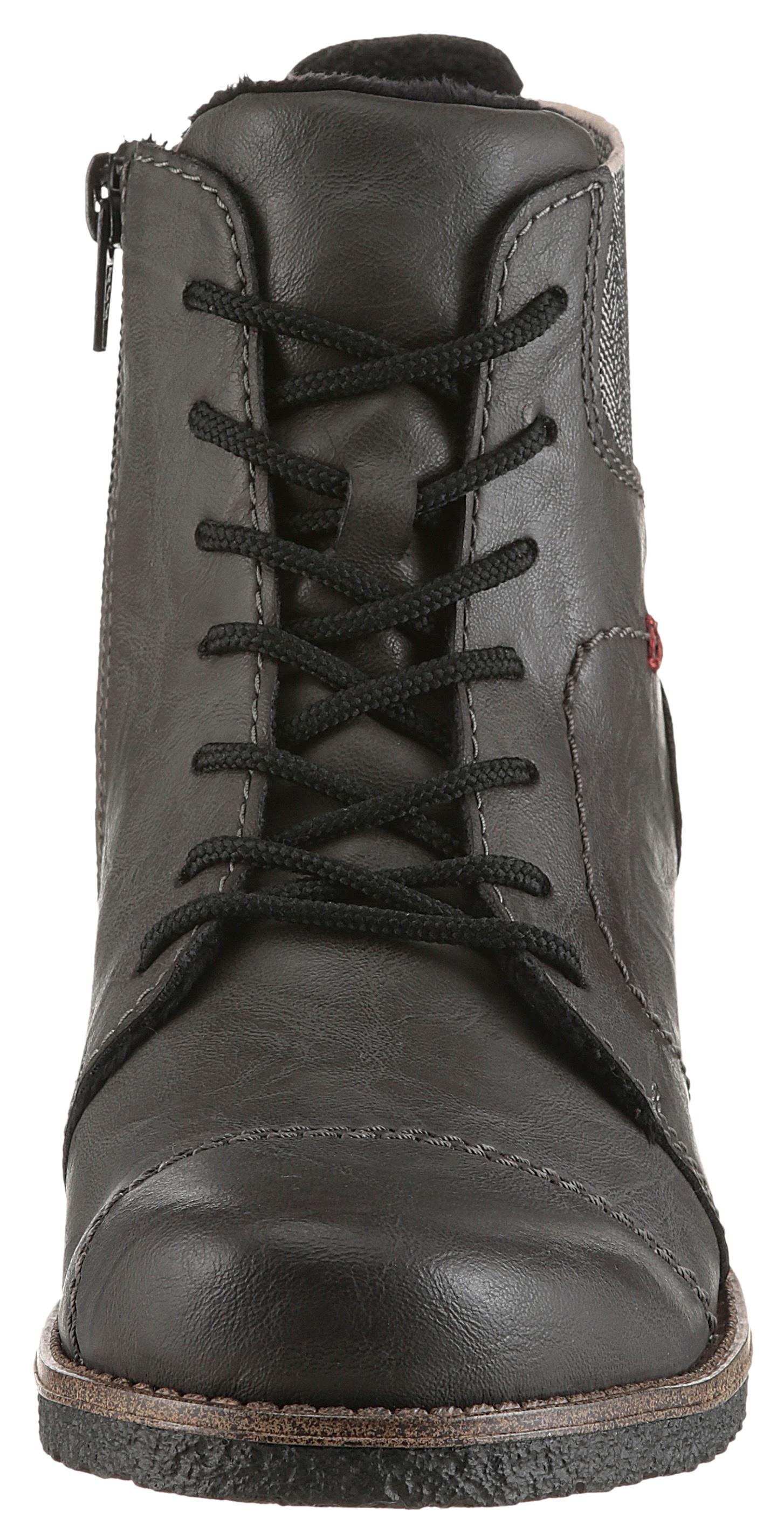 Rieker Schnürstiefelette  Schnürboots, Herbststiefelette, Blockabsatz, mit weicher Innensohle