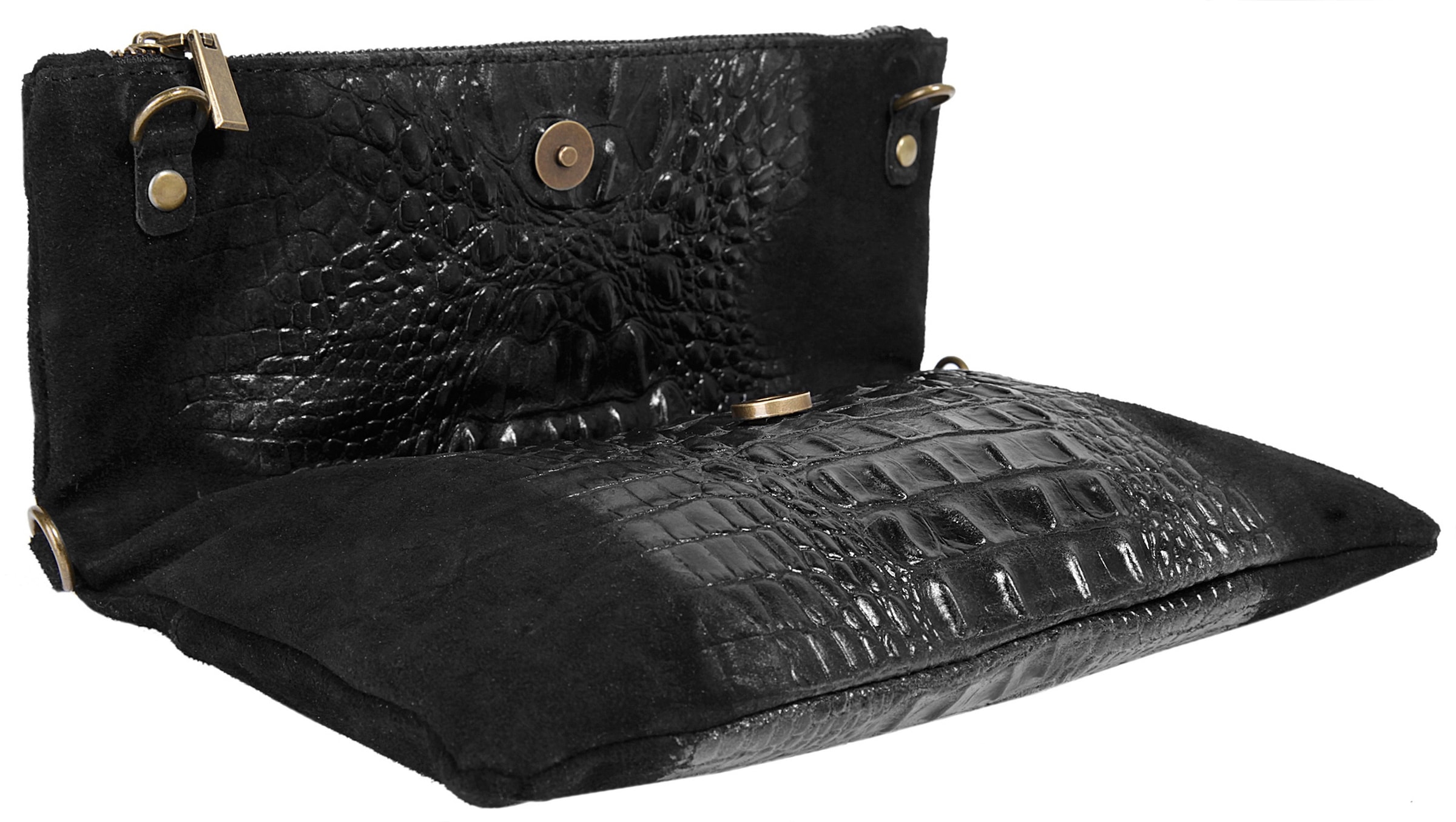 Samantha Look Abendtasche, echt Leder, Made in Italy