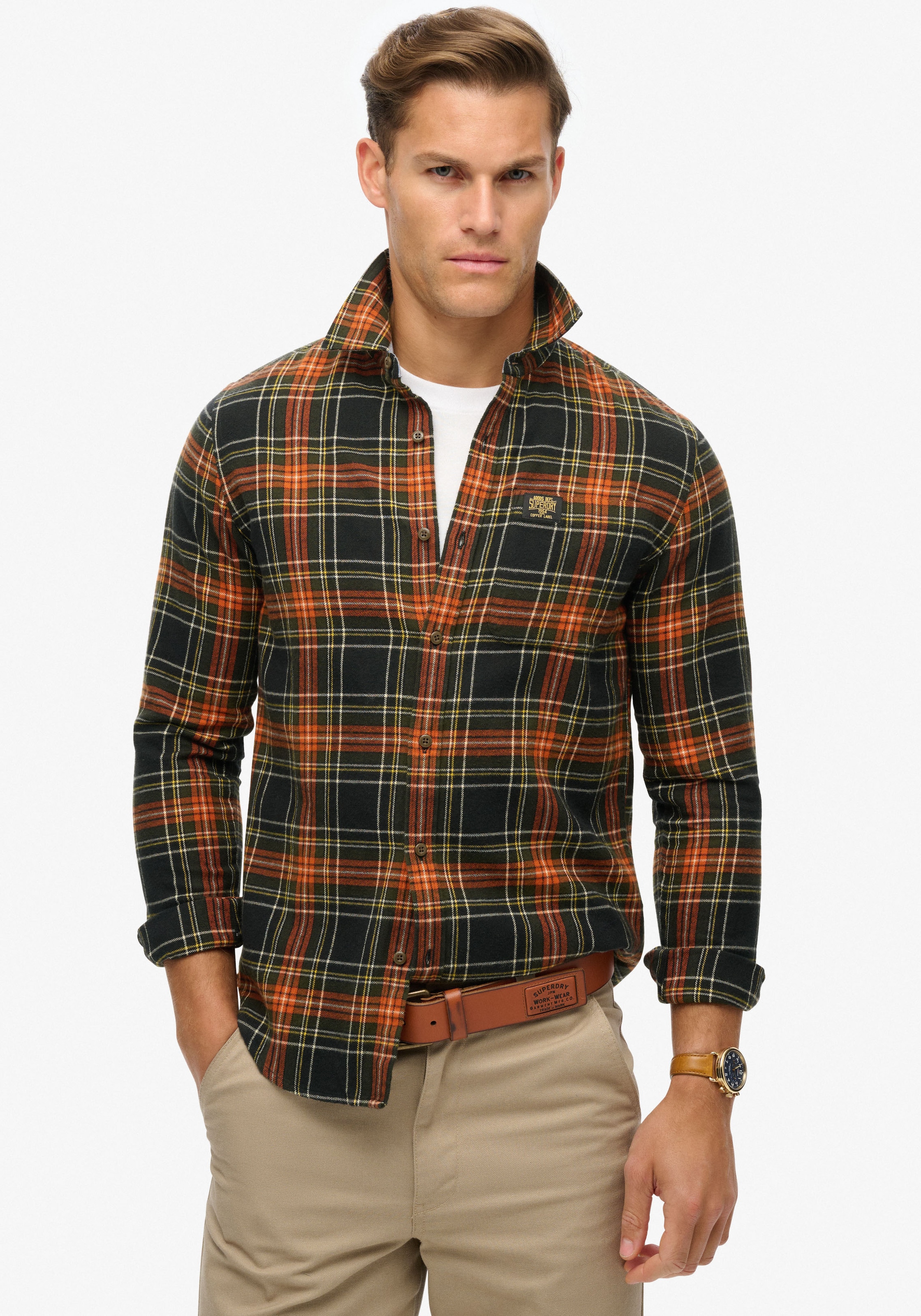 Langarmhemd »Organic Cotton Lumberjack Check Shirt«