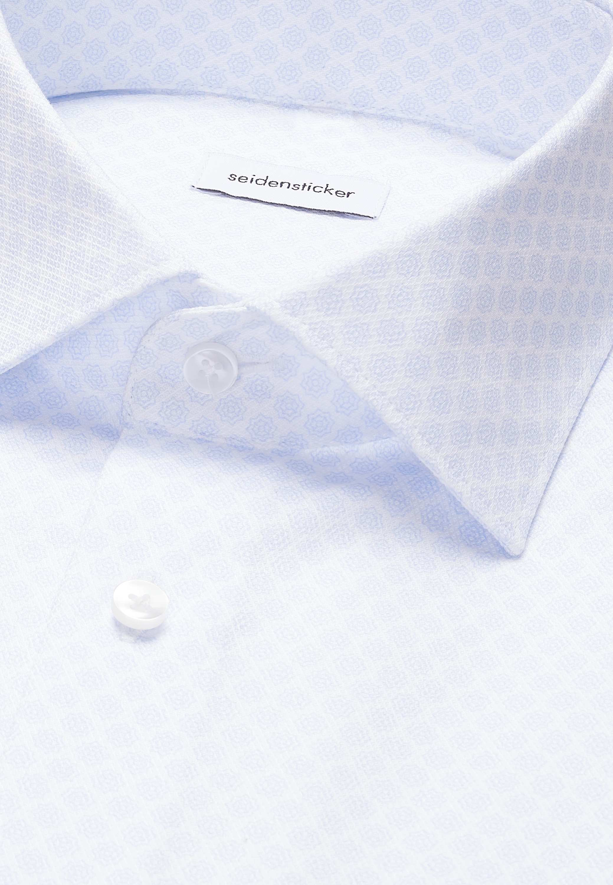 seidensticker Businesshemd »Schwarze Rose« Shaped 1/2 Kentkragen Druck