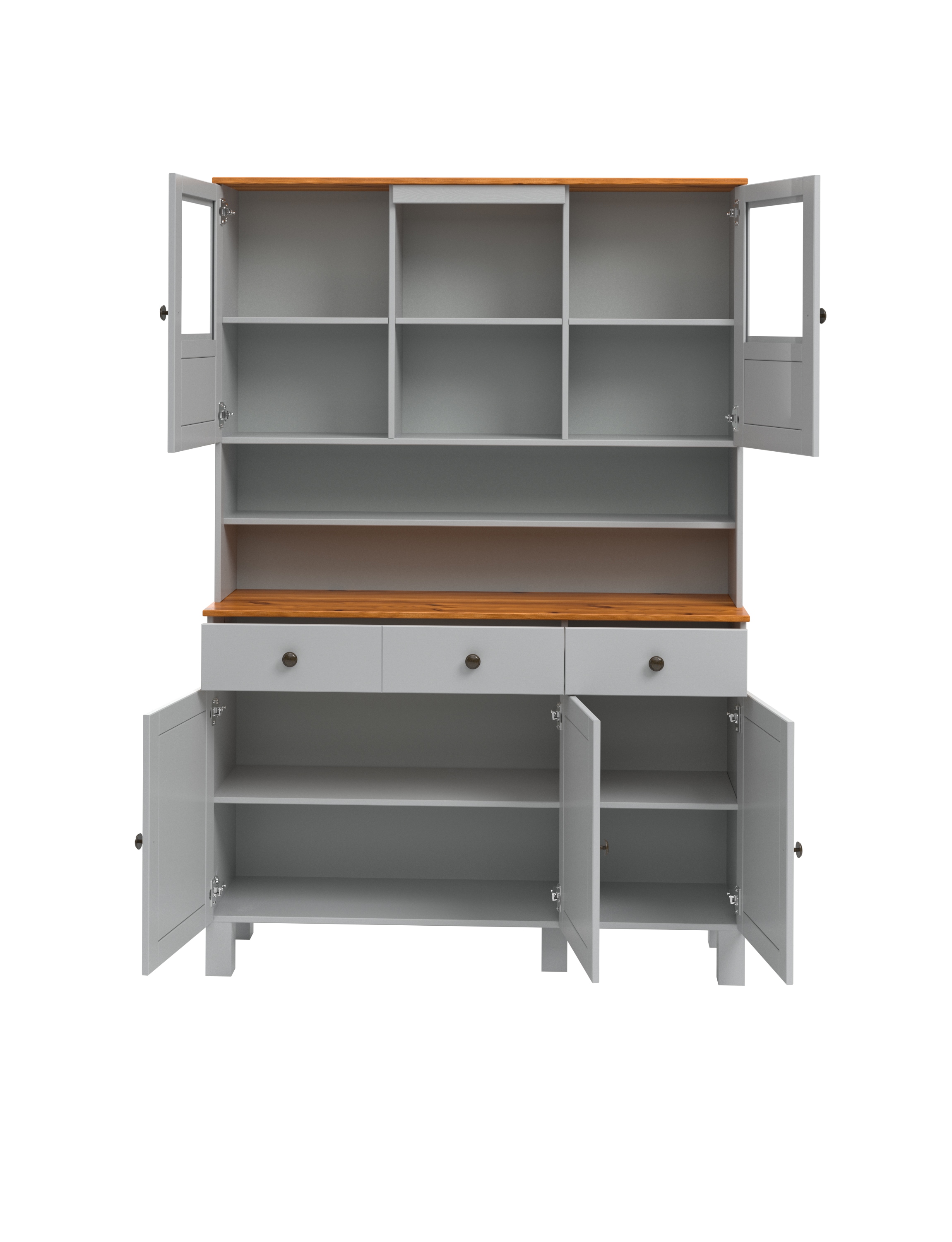 Home affaire Küchenbuffet »Alby2«, Mit Metallgriffen, Breite 125 cm