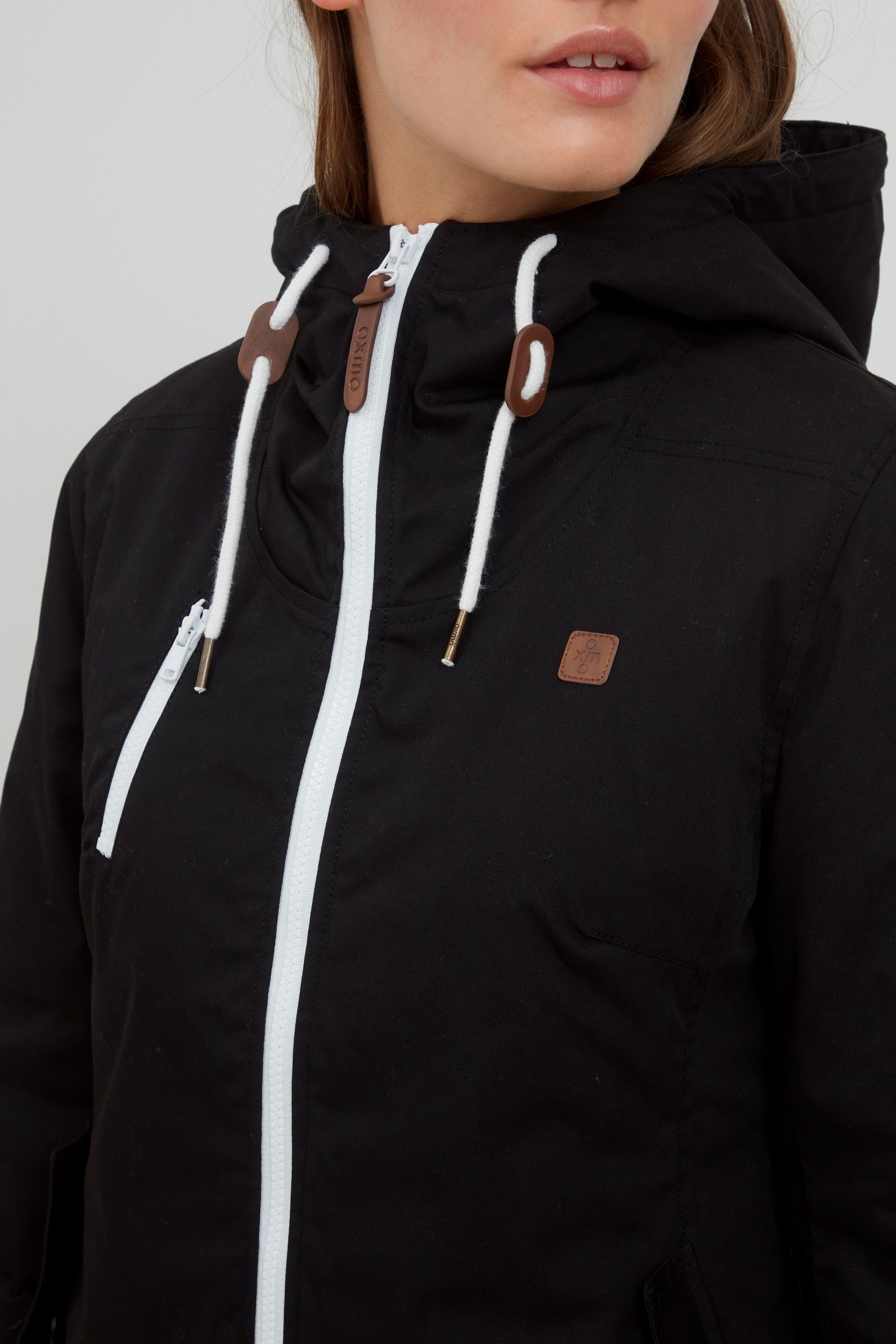 OXMO Kurzjacke »Kurzjacke OXTilda«, mit Kapuze
