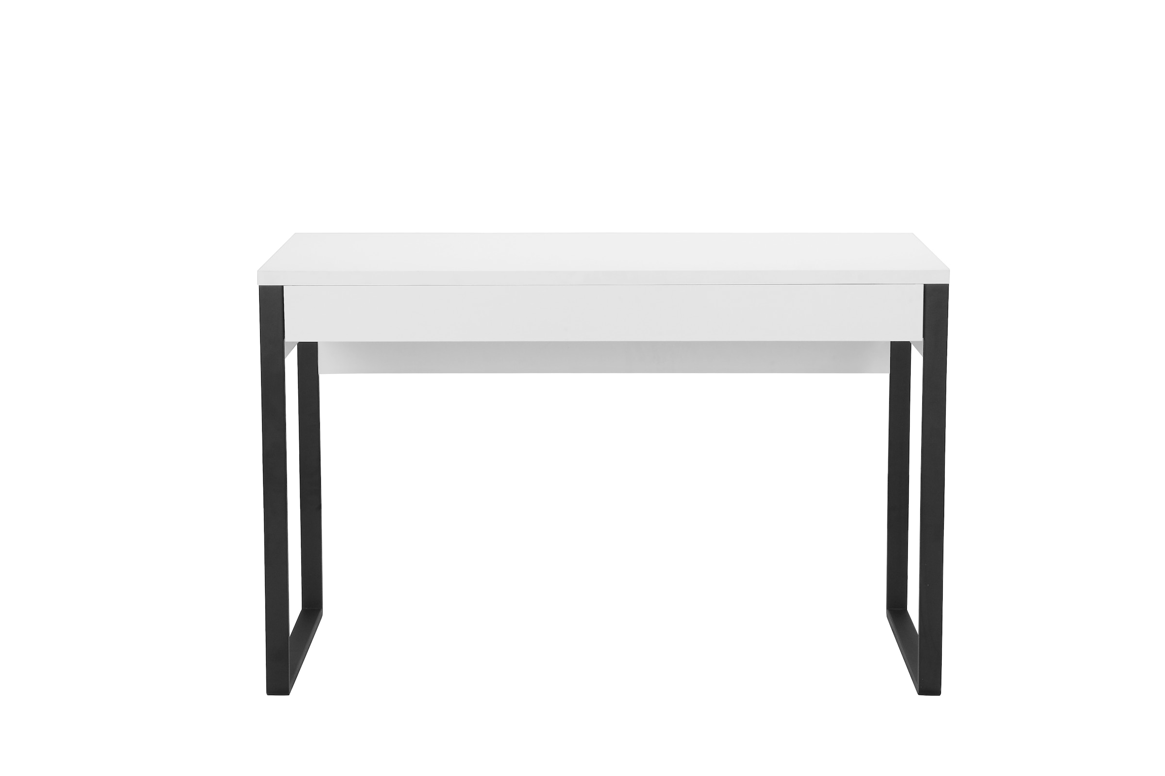 OTTO home Schreibtisch "Moid, Computertisch im modernen Design," Breite 120/140/160 cm, mit Metallbeinen & Schublade