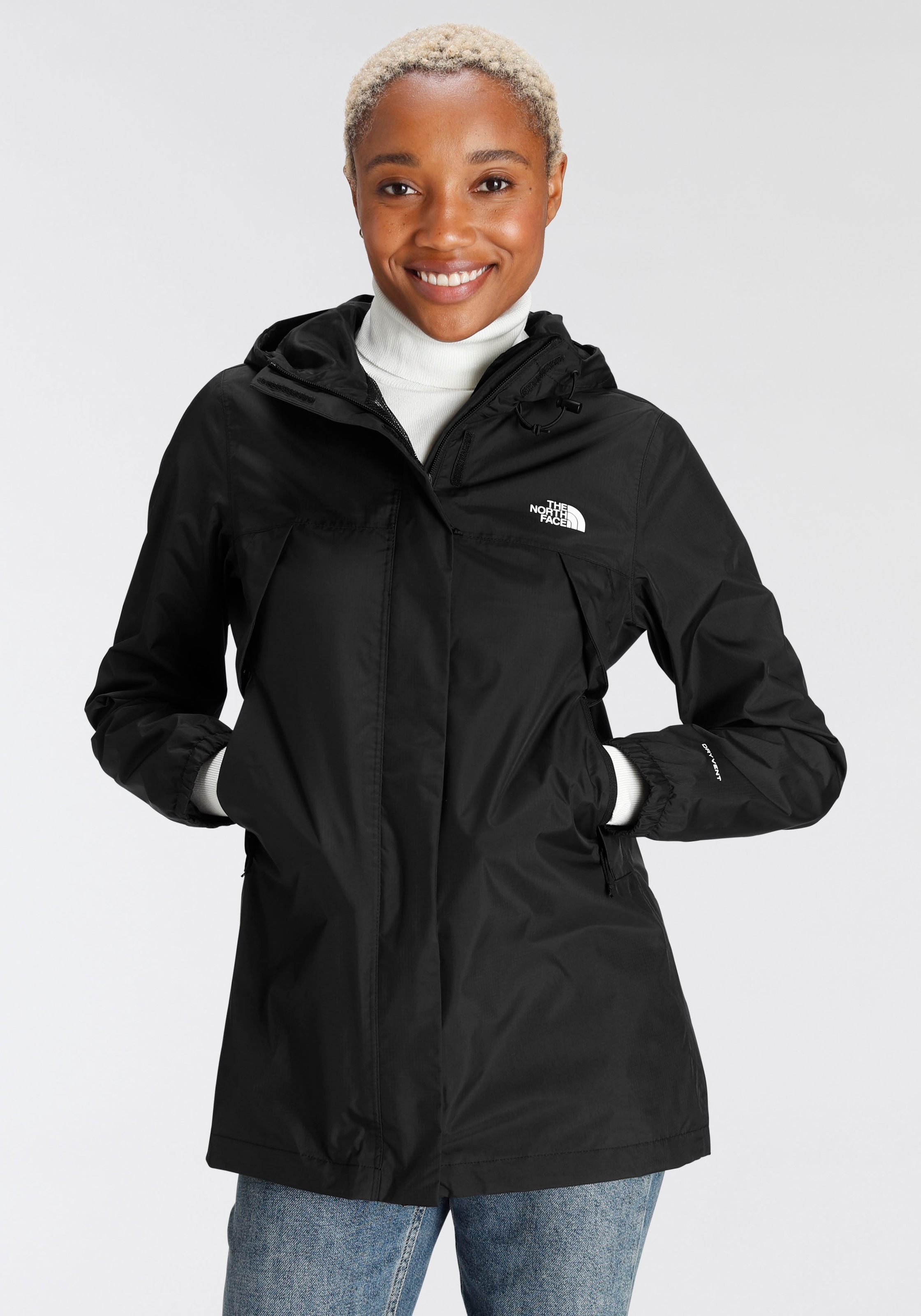 The North Face Funktionsjacke »W ANTORA PARKA«, mit Kapuze, Winddicht & Atmungsaktiv &... kaufen