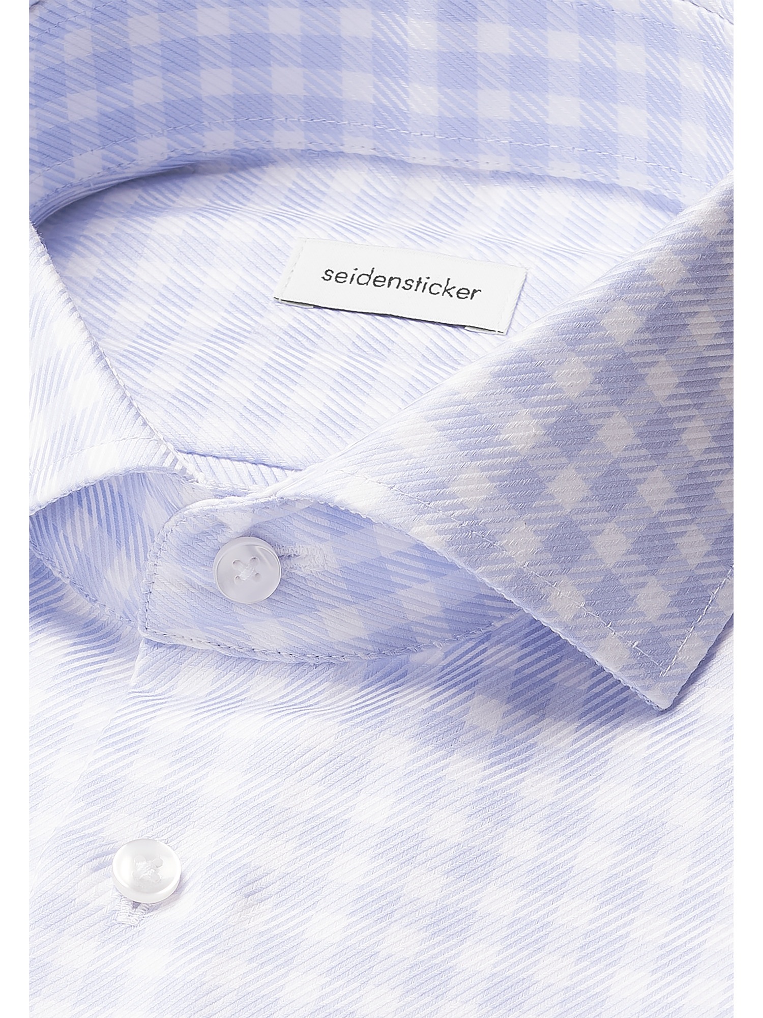 seidensticker Businesshemd »Schwarze Rose« Slim 1/1 Kentkragen Karo