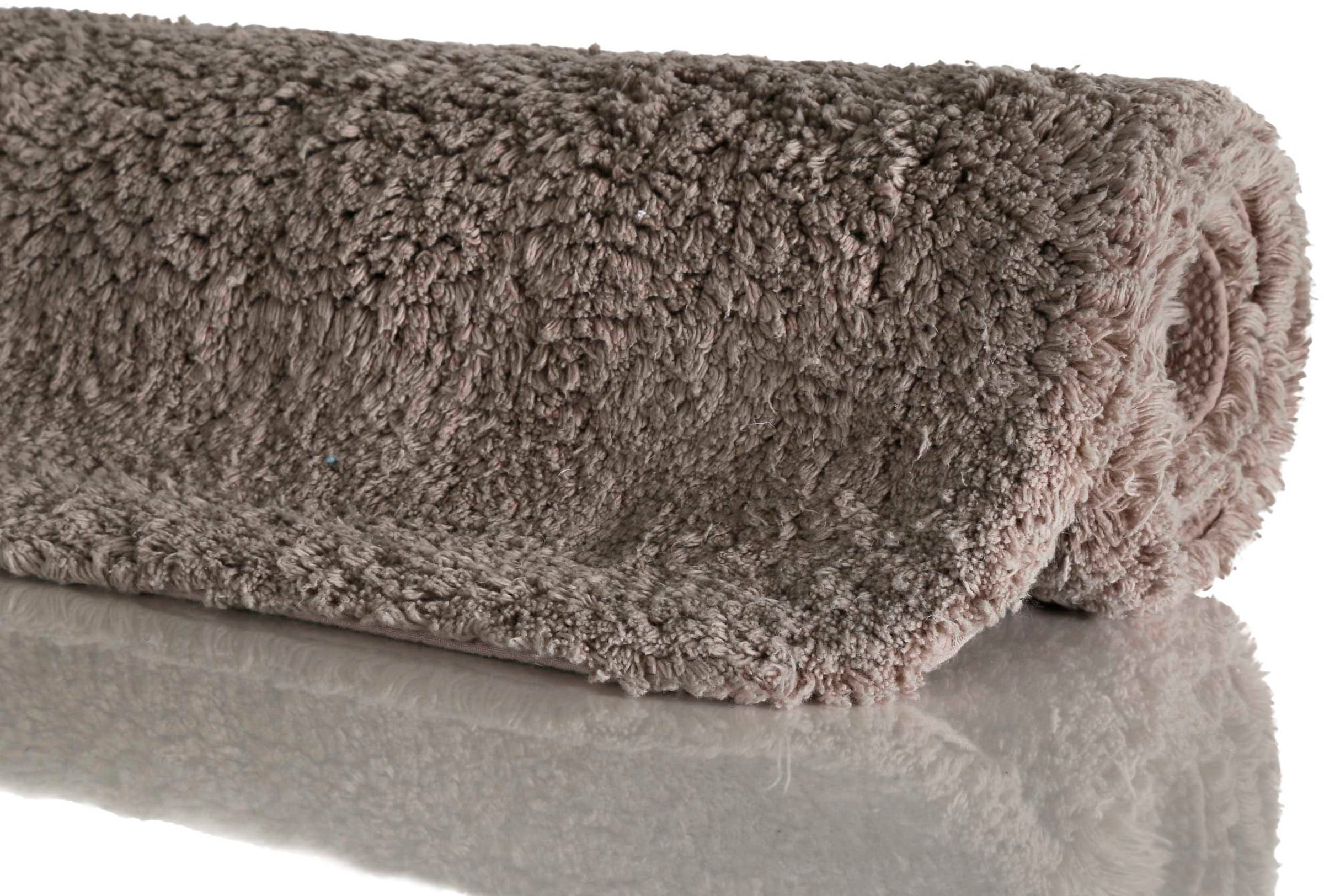 Wecon home Basics Badematte »Ole WB-2721«, fußbodenheizungsgeeignet, 100% Baumwollflor, waschbar, einfarbig, Badezimmerteppich