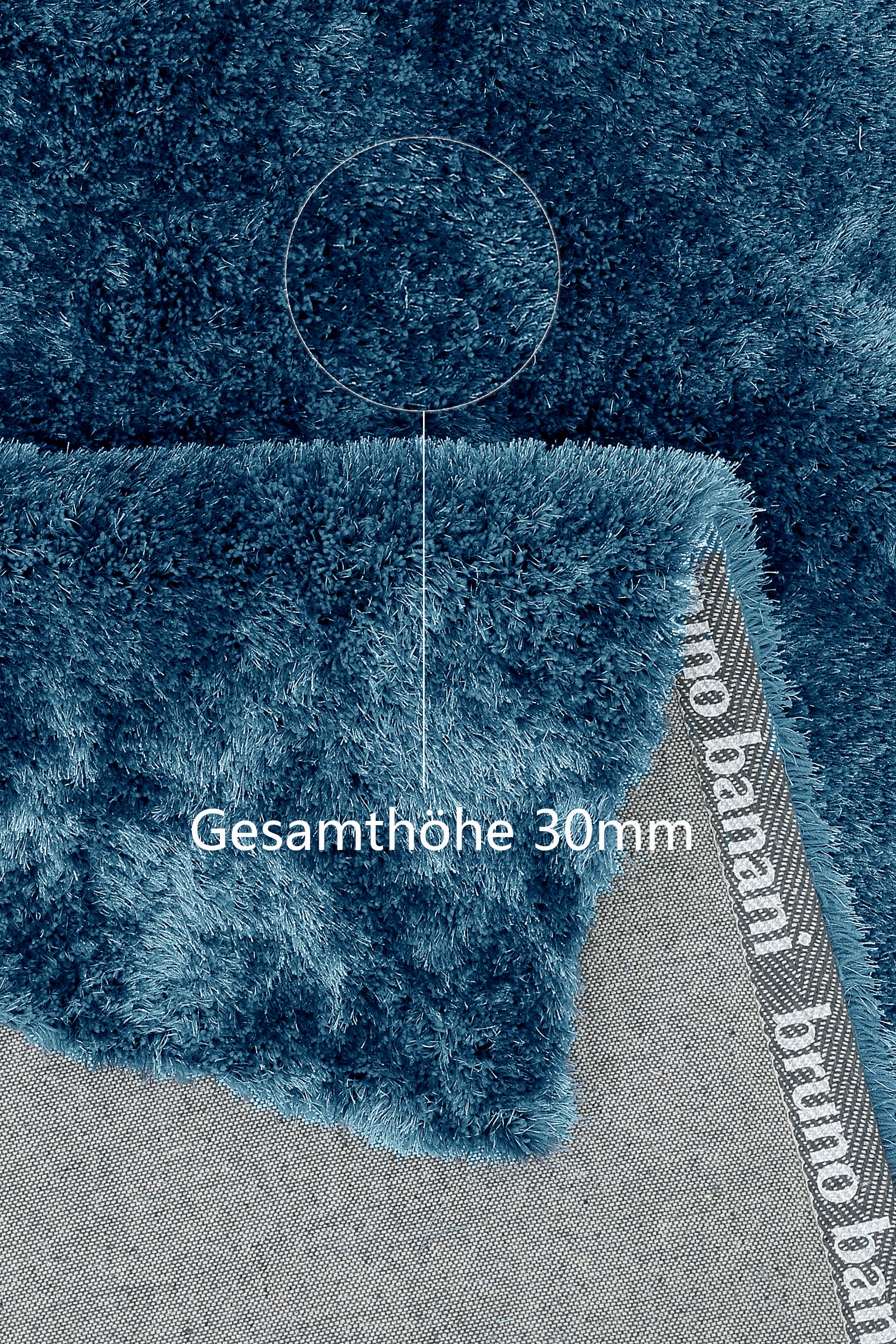 Bruno Banani Teppich »Dana Teppich, besonders weich und kuschelig, Kundenliebling«, rechteckig, 30 mm Höhe, uni, Mikrofaser Teppiche, Wohnzimmer, Schlafzimmer, Esszimmer