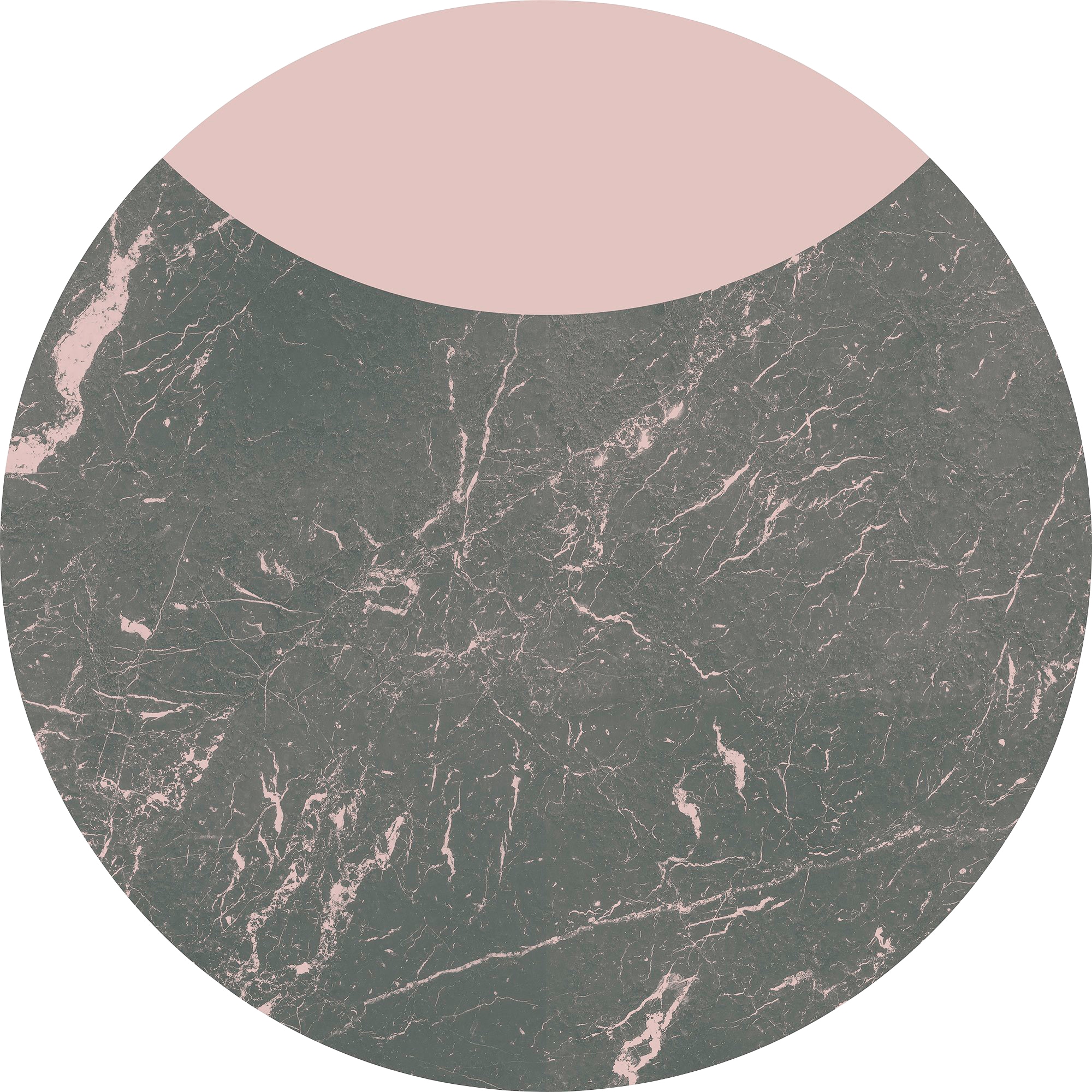 Vliestapete »Stripe Marmor«, 125x125 cm (Breite x Höhe), rund und selbstklebend
