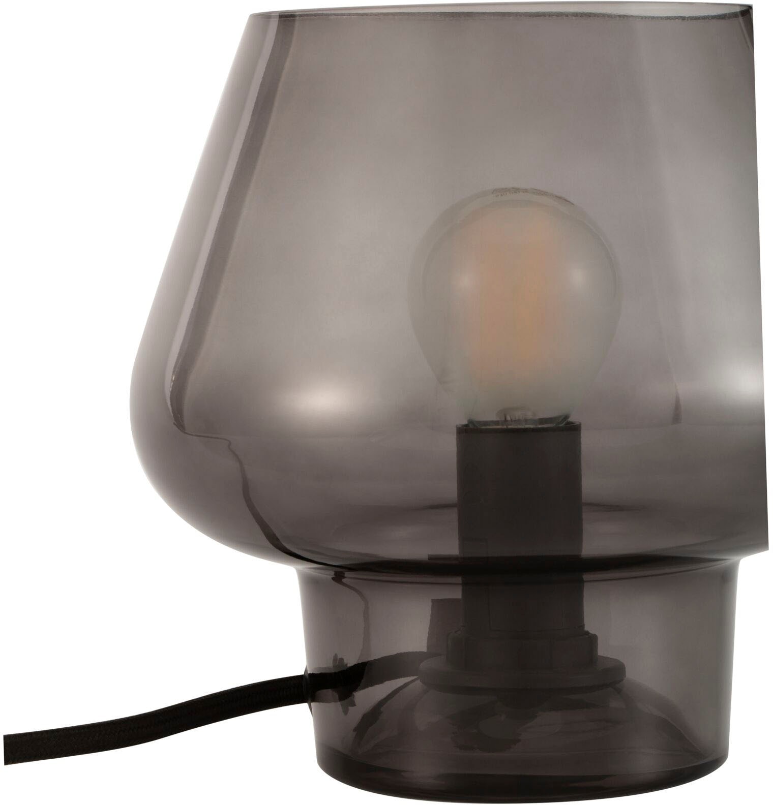 Pauleen Tischleuchte »Crystal Gleam max20W Rauchglas 230V Glas«, 1 flammig, Leuchtmittel E14 | ohne Leuchtmittel, E14
