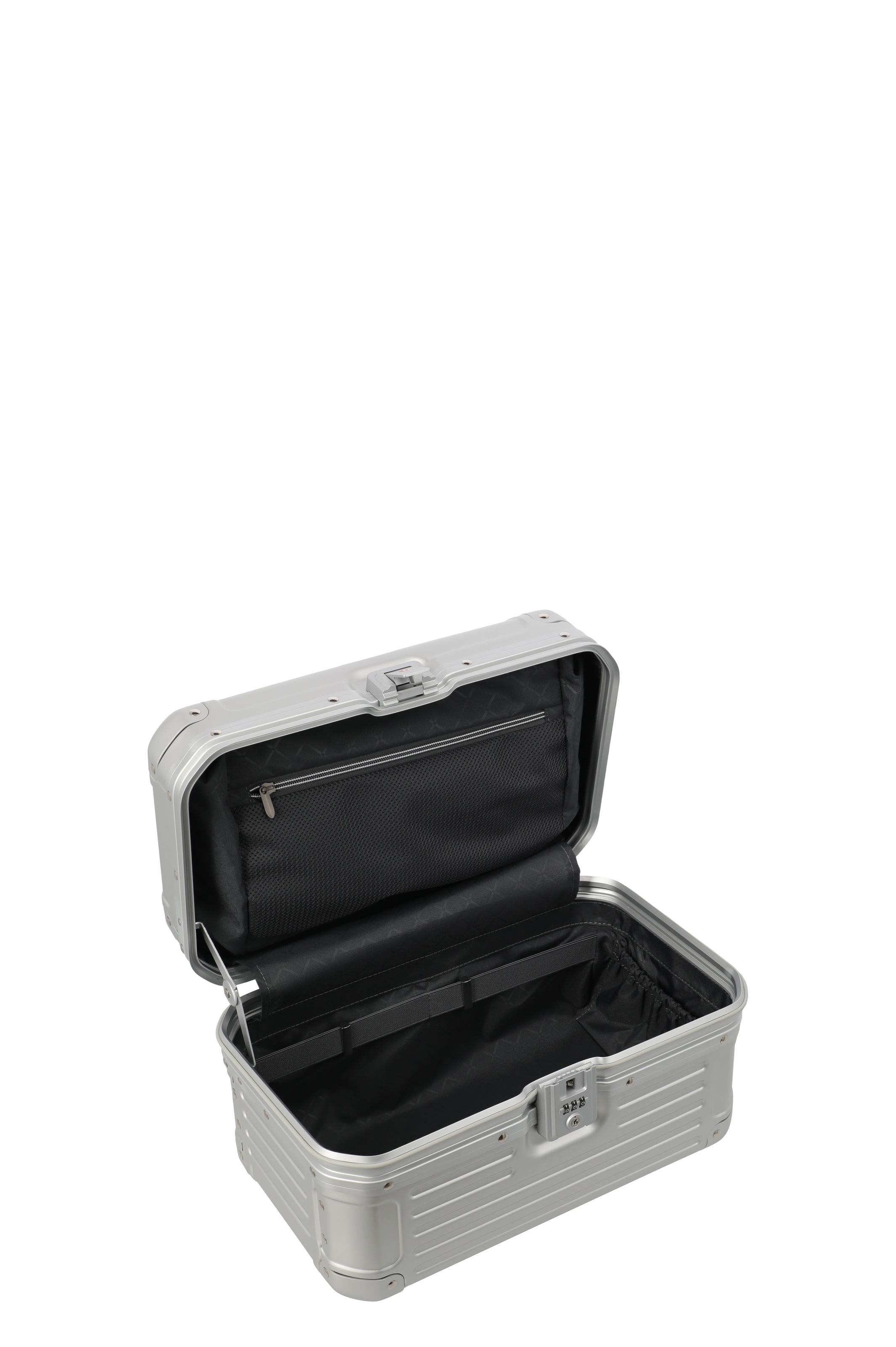 travelite Beautycase »NEXT Kosmetikkoffer Aluminium« Kosmetikkoffer mit herausnehmbarem Inlay und TSA-Schloss