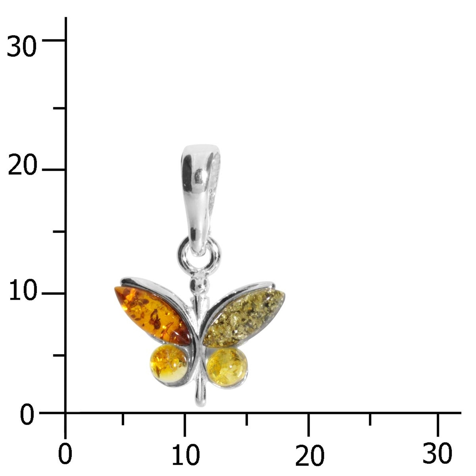 OSTSEE-SCHMUCK Kettenanhänger »Ostsee-Schmuck Anhänger Schmetterling Anhänger Schmetterling« 1 Stk. tlg.