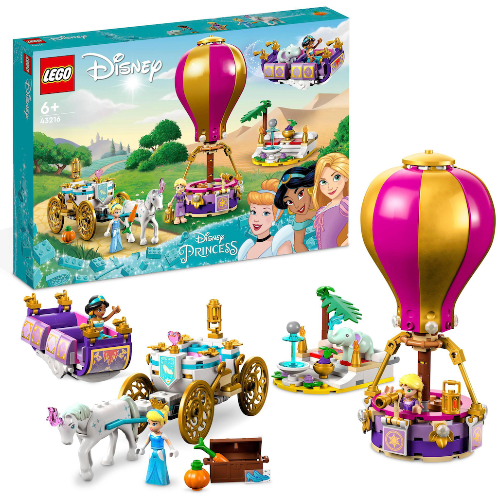 LEGO® Konstruktionsspielsteine »Prinzessinnen auf magischer Reise (43216), LEGO® Disney«, (320 St.)