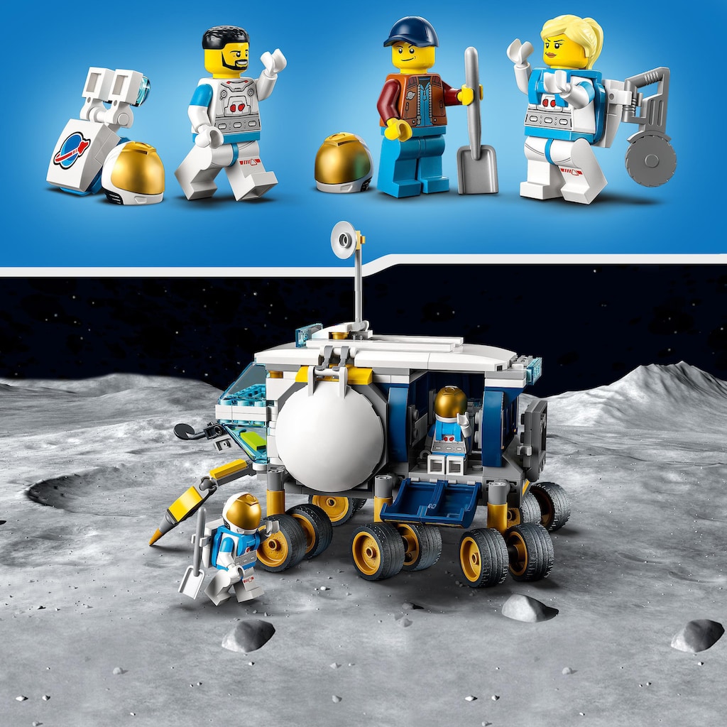 LEGO® Konstruktionsspielsteine »Mond-Rover (60348), LEGO® City«, (275 St.), Made in Europe