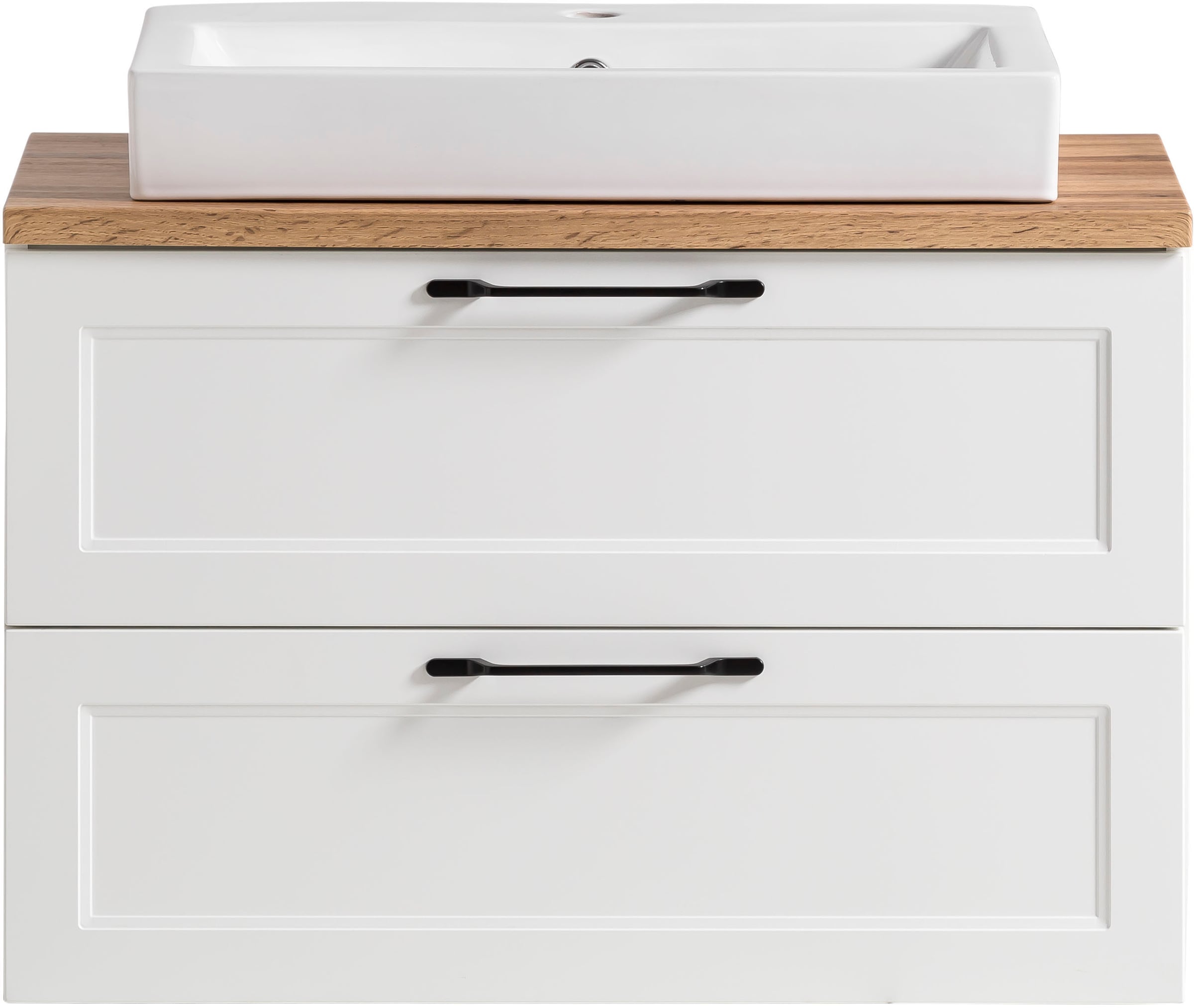 welltime Badmöbel-Set »Lana«, (Komplett-Set, 2 St.), Badezimmer-Set, 2-teilig, inkl. Waschbecken, 80 cm breit