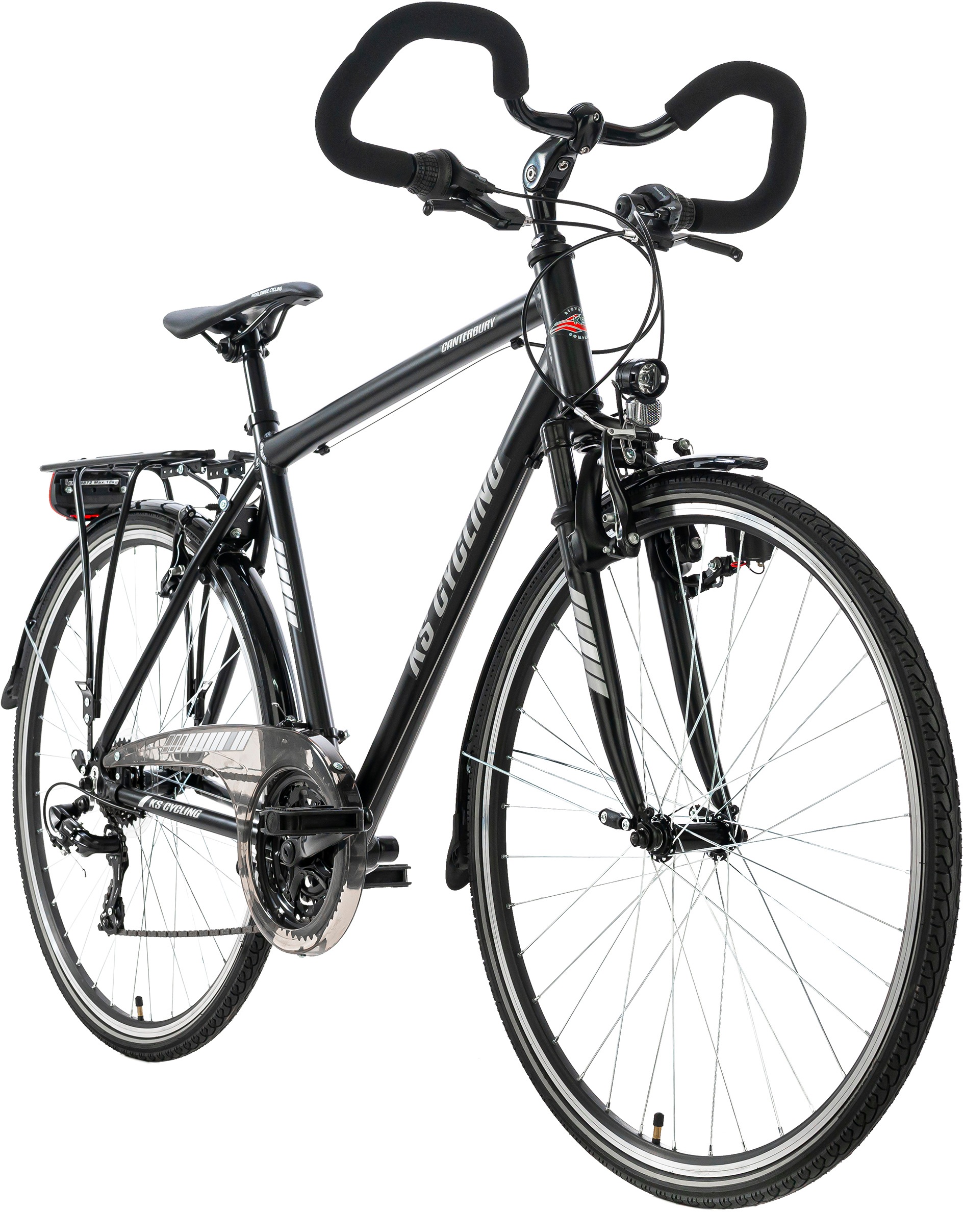 KS Cycling Trekkingrad »Canterburry«, 21 Gang, Shimano, Tourney Schaltwerk, Kettenschaltung, für Herren, Kettenschaltung