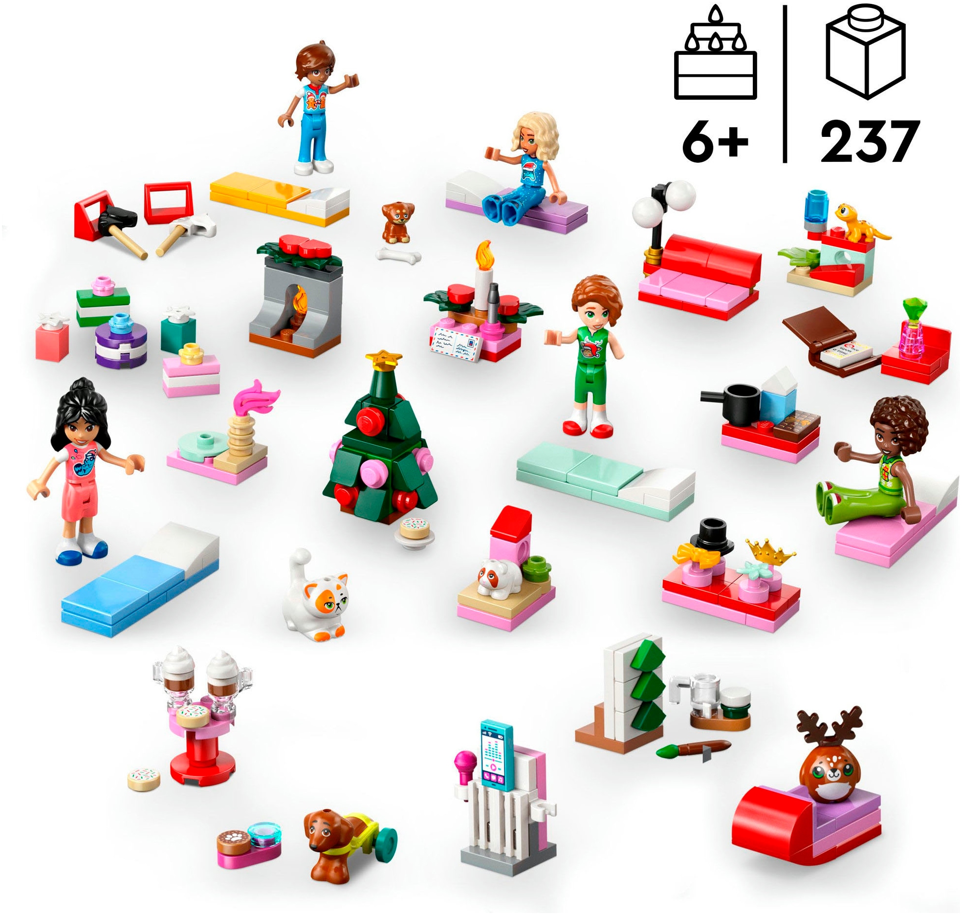 LEGO® Spielzeug-Adventskalender »Spielbausteine, (42668), LEGO Friends« ab 6 Jahren Made in Europe
