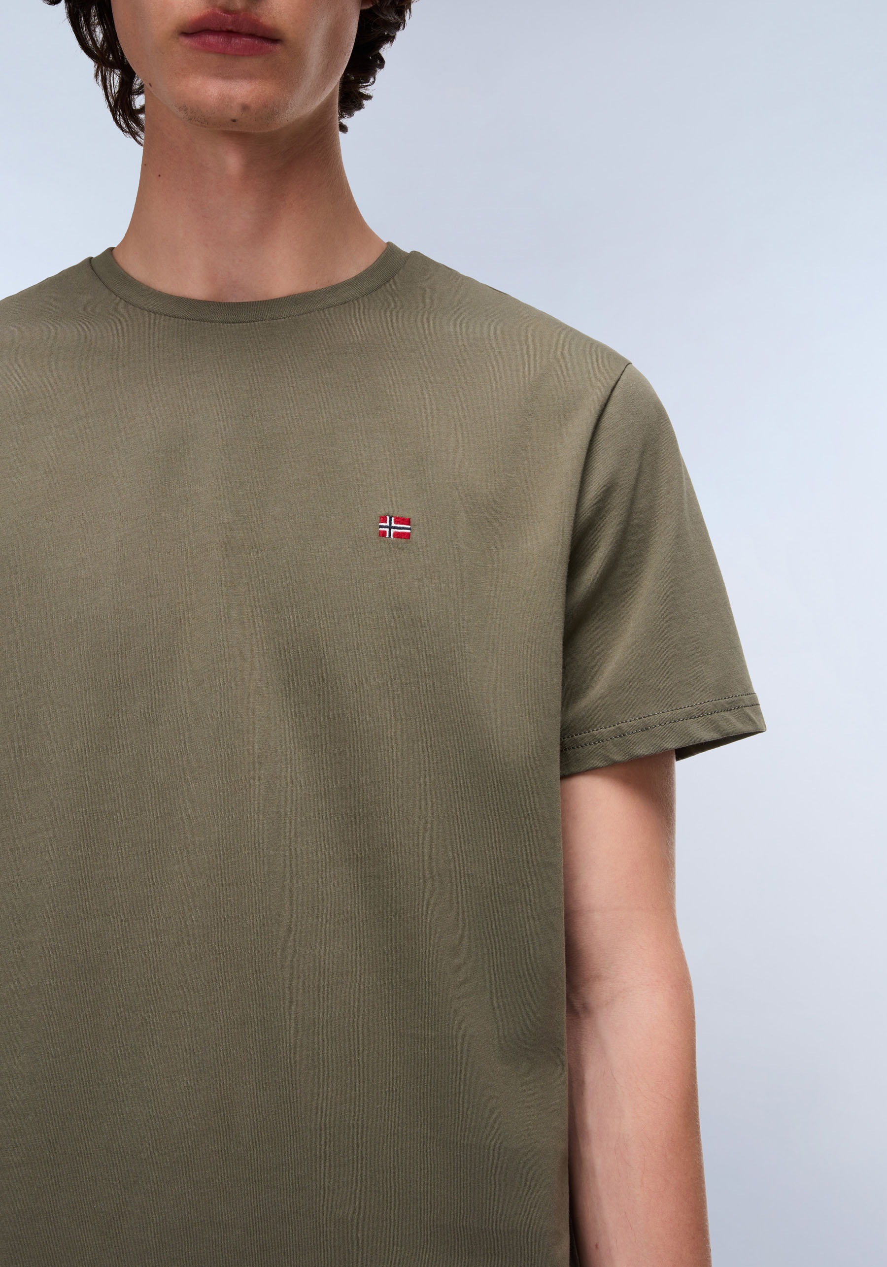 Napapijri T-Shirt »SALIS SS SUM SHARK SKIN HCB« Kurzarm, für sportliche und sommerliche Anlässe, Rundhalsausschnitt