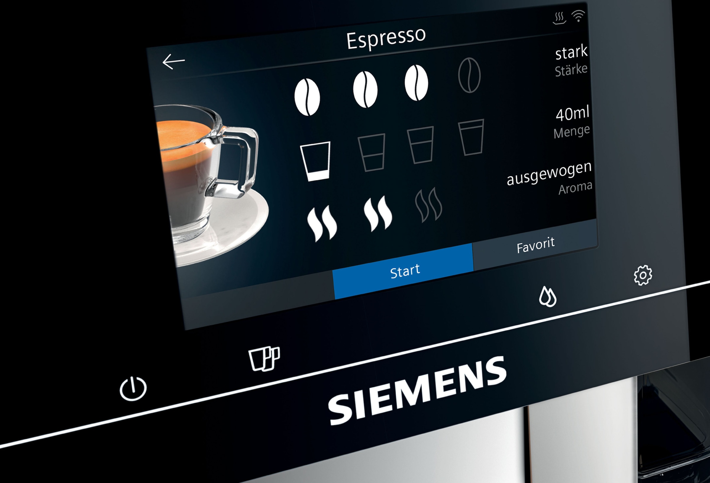 mit intuitives Kaffeevollautomat automatische Garantie Full-Touch- Display, Jahren TP705D01«, Milchsystem-Reinigung »EQ.700 SIEMENS 3 classic XXL