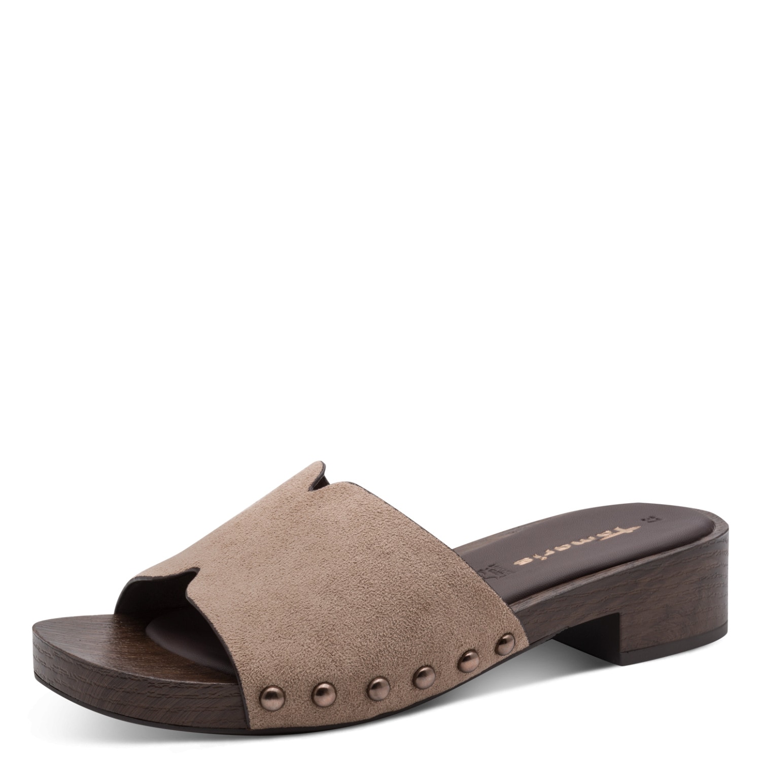 Tamaris Pantolette  Blockabsatz, Sommerschuh, Schlüpfschuh mit aufgesetzten Nieten