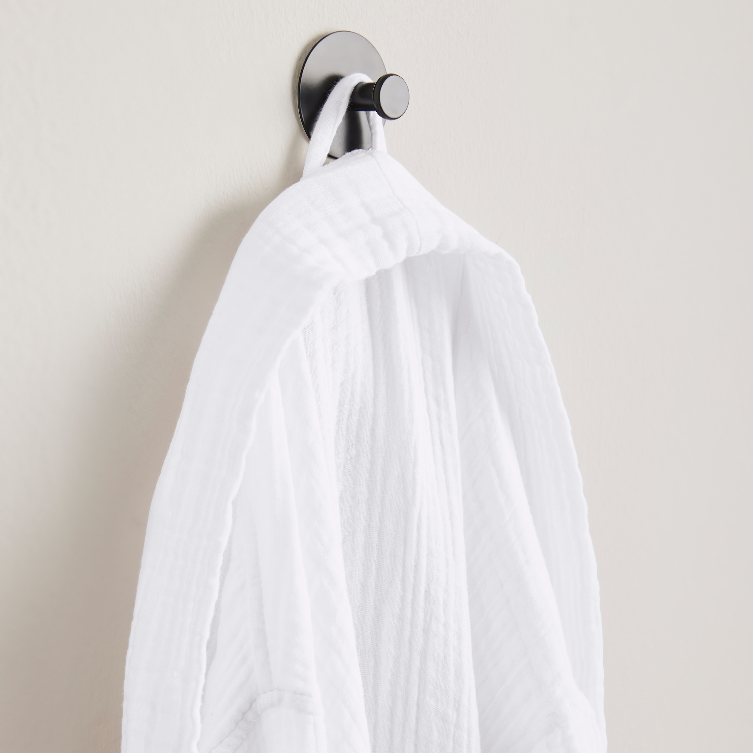 my home Bademantel »Juna Musselin, ideal für Sauna & Spa, Hotelbademantel, Morgenmantel« 1 Stk. tlg., modern, leichte Qualität, 100% Baumwolle