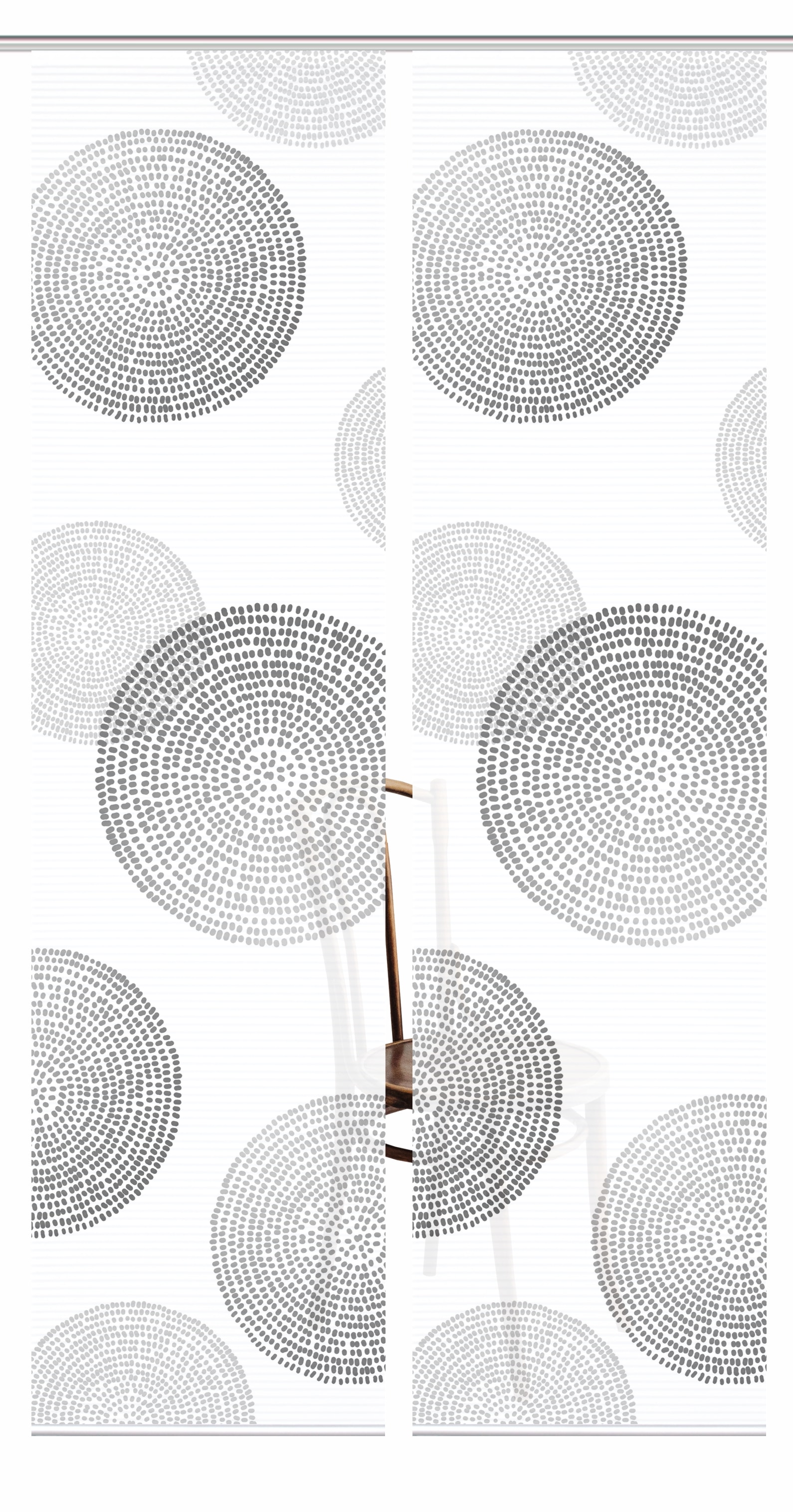 HOME in green Schiebegardine »GINNY« Paneelwagen 2 Stk. tlg. SET DIGITALDRUCK,BAMBUSOPTIK RECYCELT