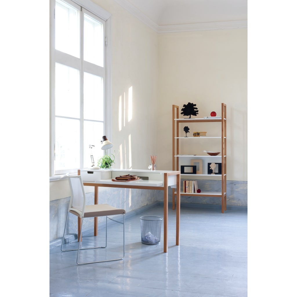 Woodman Schreibtisch »Farringdon«, skandinavisches Design, Home Office, praktisch ausziehbar