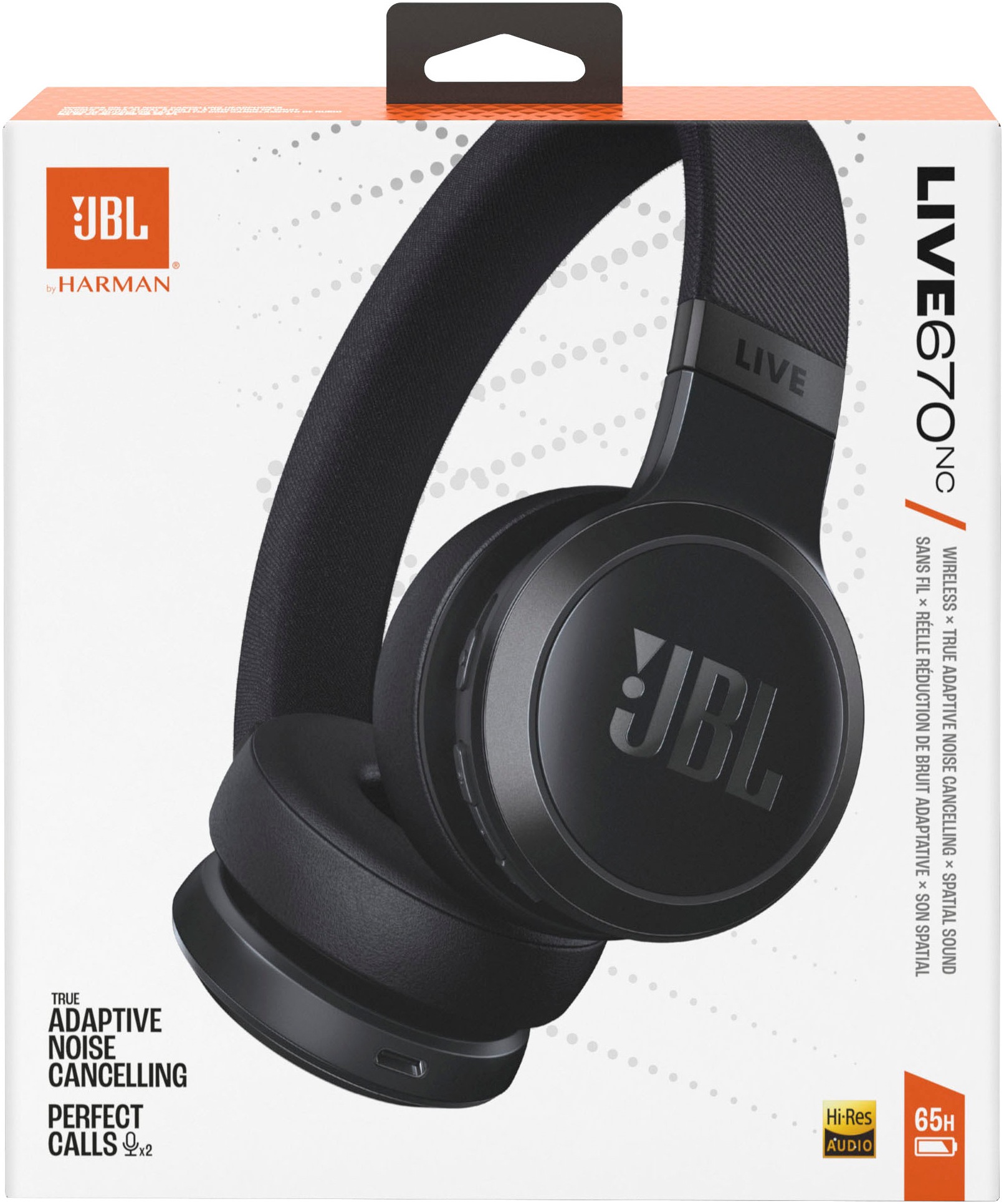 JBL Kopfhörer »LIVE 670NC«, Bluetooth On-Ear-Kopfhörer