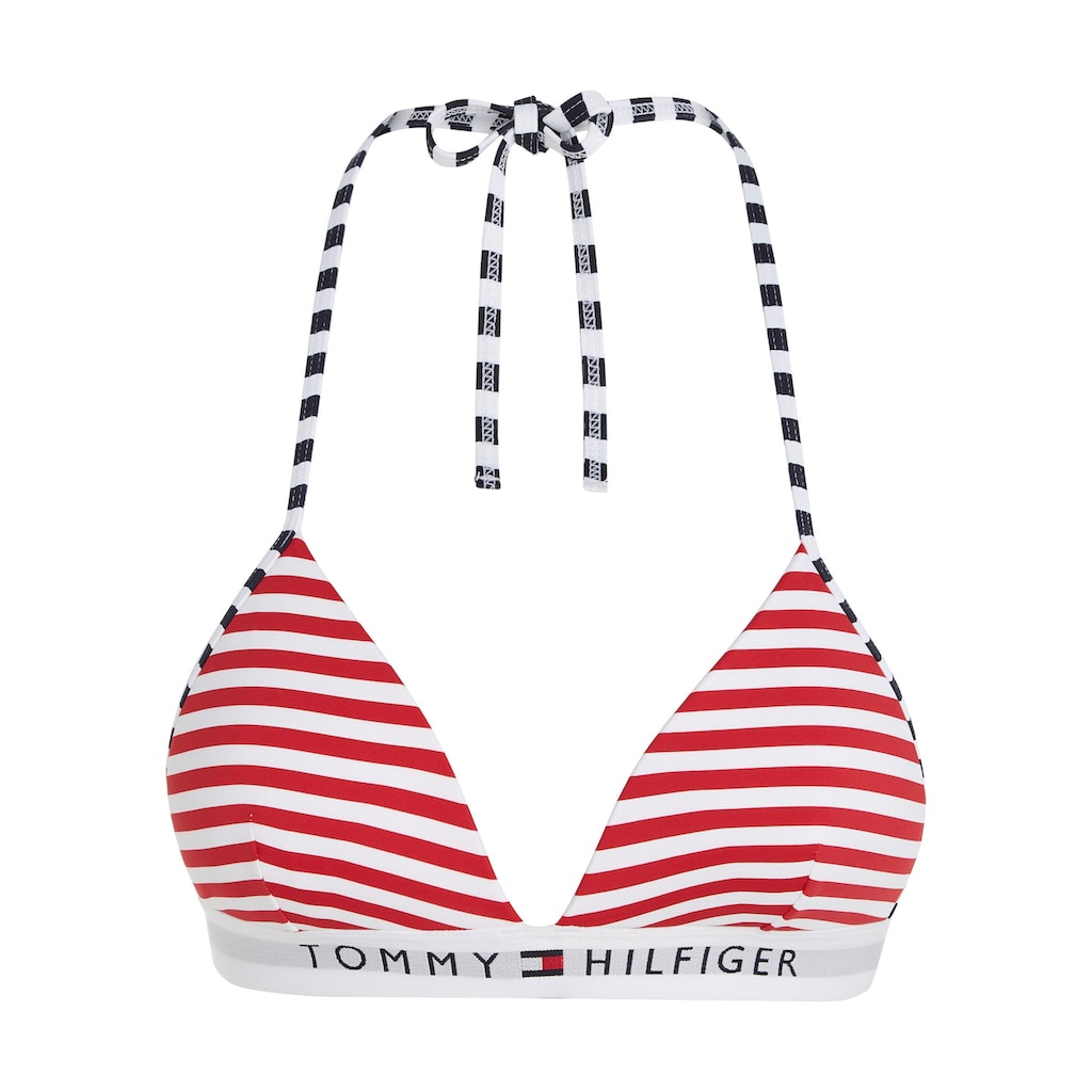 Tommy Hilfiger Swimwear Triangel-Bikini-Top »TH TRIANGLE FIXED FOAM PRINT«