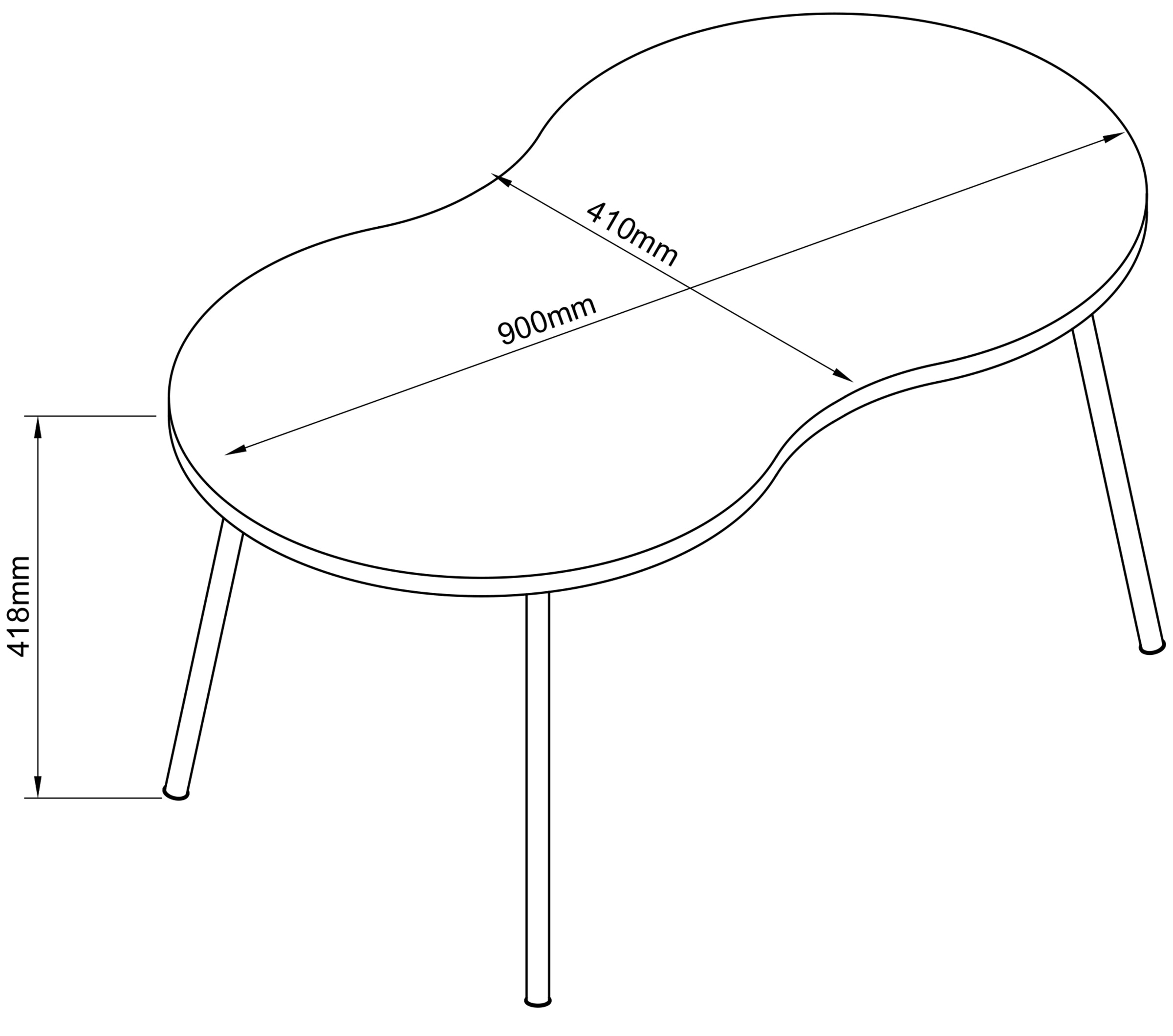 VCM Beistelltisch »Holz Sofatisch Couchtisch Marmor Mirola«