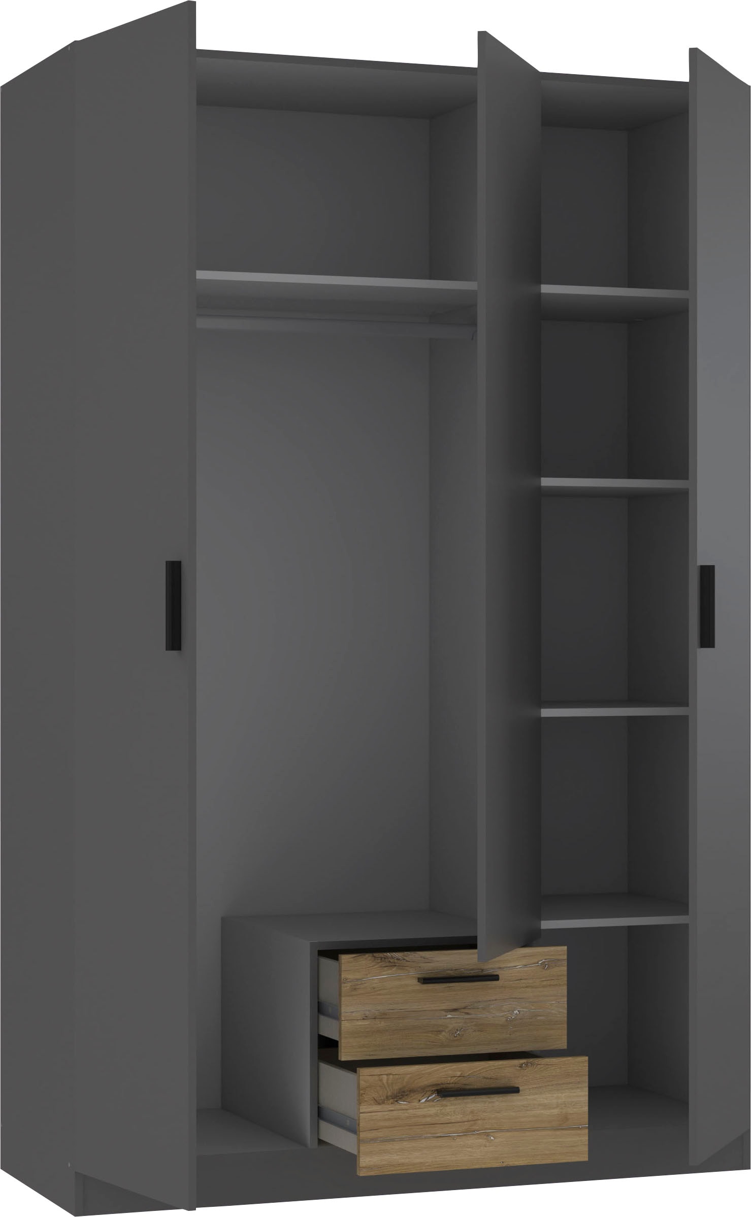 FORTE Drehtürenschrank, mit 5 Einlegeböden