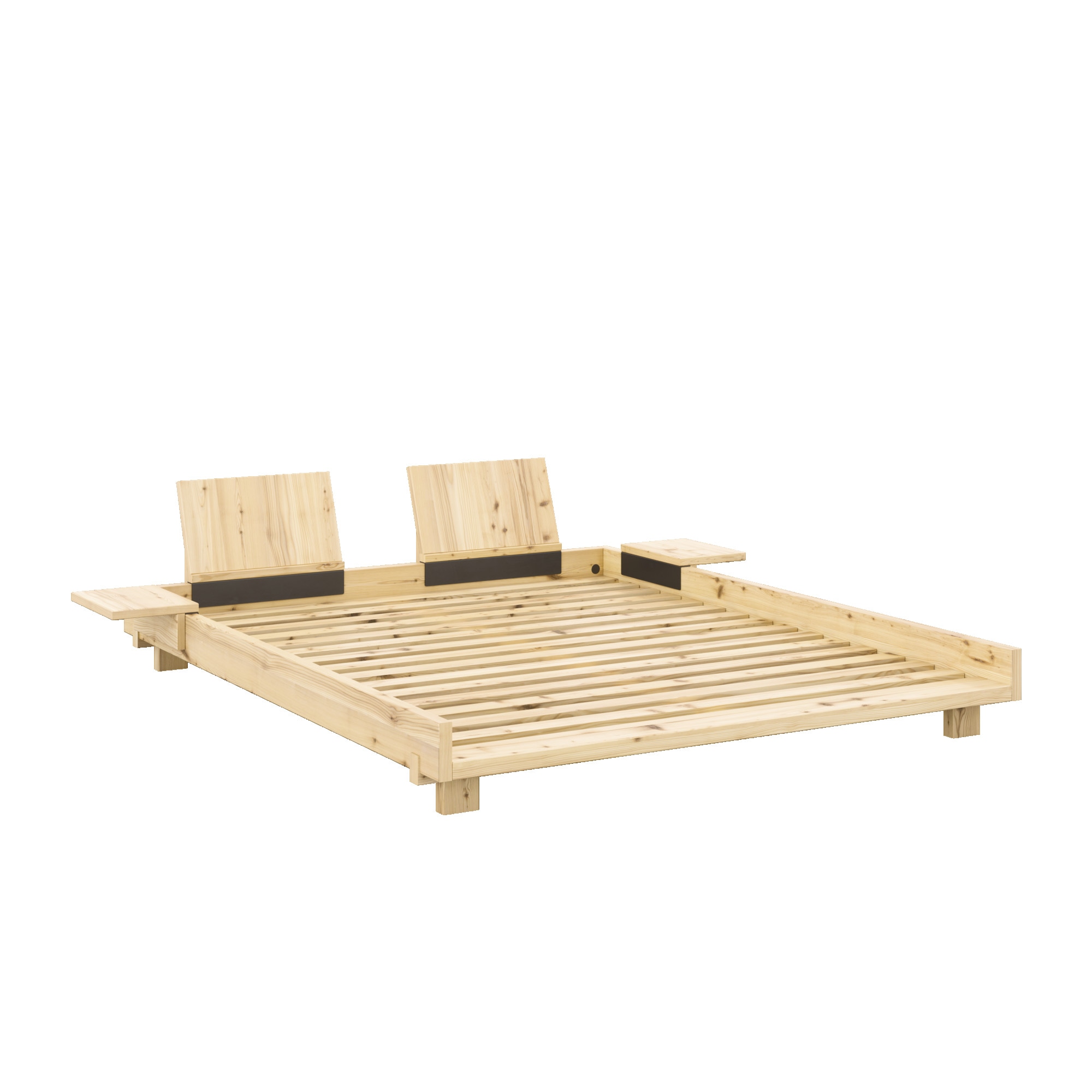Karup Design Bettgestell »Social Bed, ohne Matratze, FSC®-zertifiziertes Massivholz«, wahlweise mit oder ohne verstellbares Zubehör, Bett in mehreren Größen