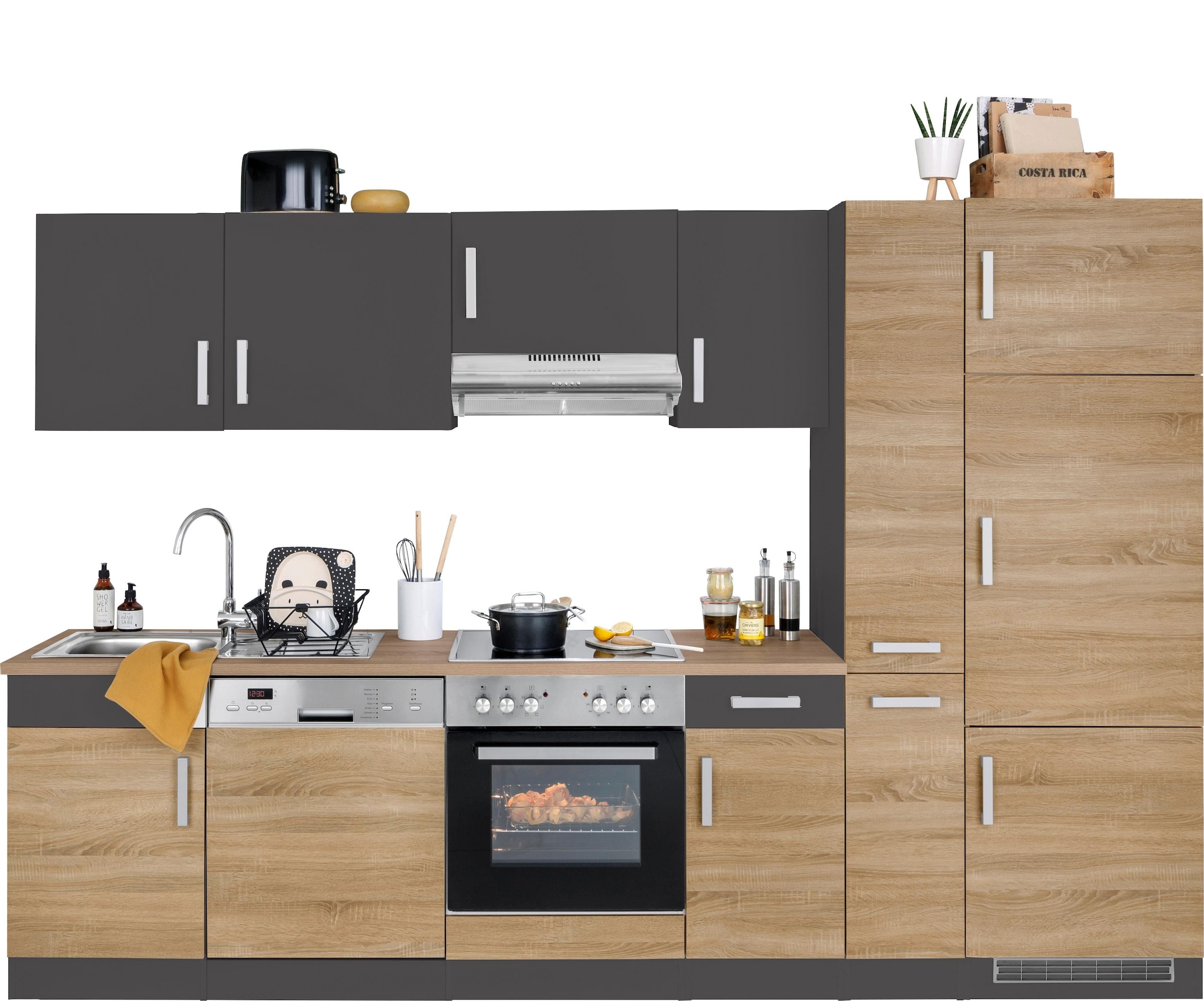 HELD MÖBEL Küchenzeile »Gera«, ohne E-Geräte, Breite 300 cm auf Raten  kaufen