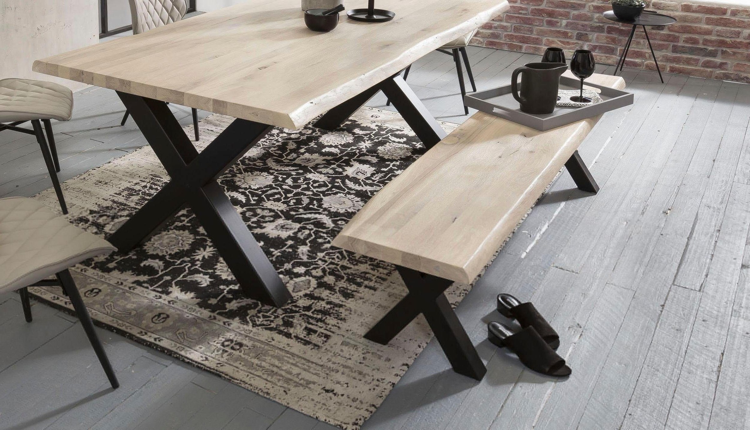 Home affaire Bank »Tristan«, aus Massivholz Eiche