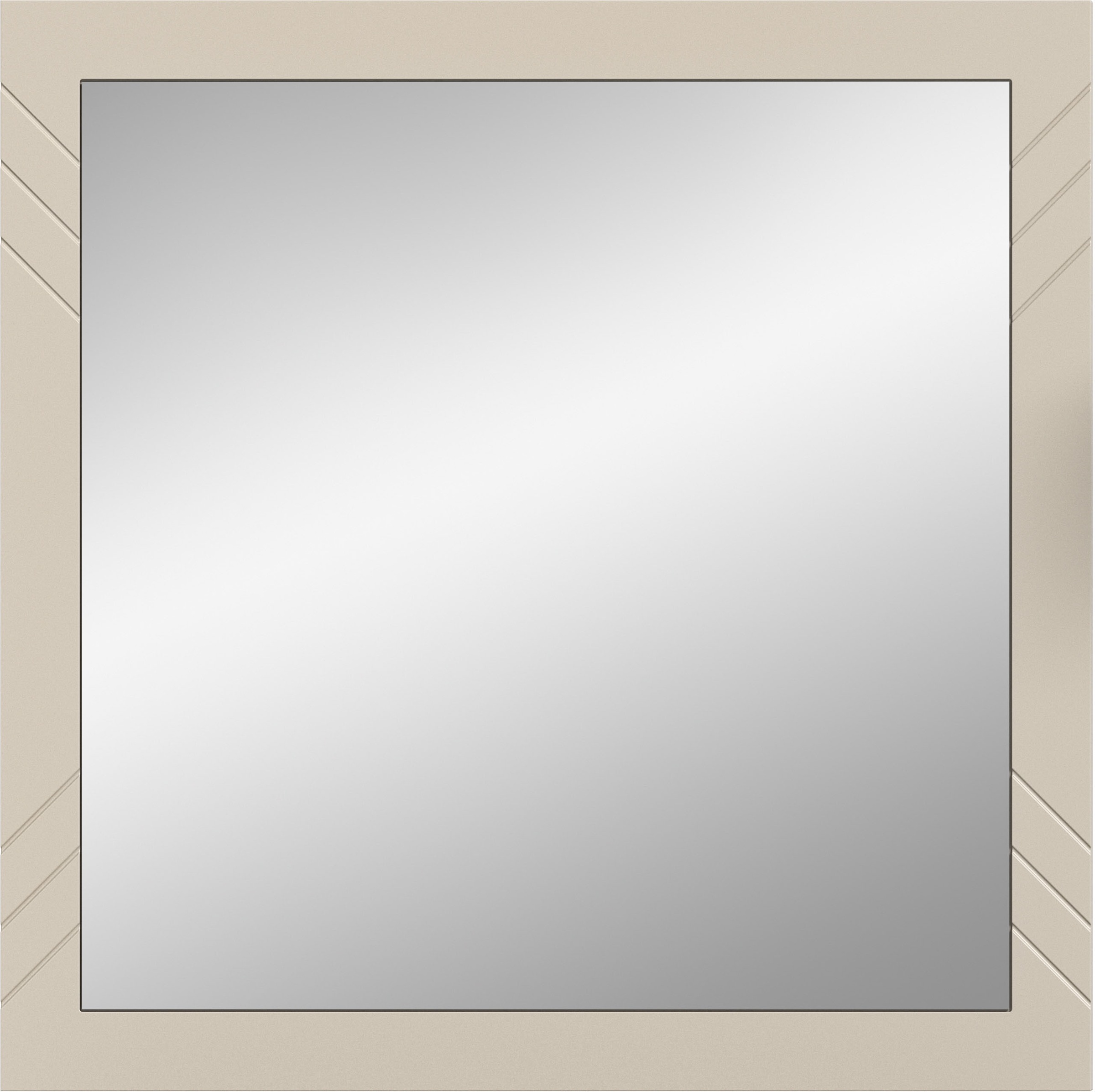 INOSIGN Wandspiegel »Mento, quadratisch 80 x 80cm, Umlaufender Rahmen mit Ornamentfräsung«, große Spiegelfläche, Garderobespiegel,Flurspiegel,Dielenspiegel