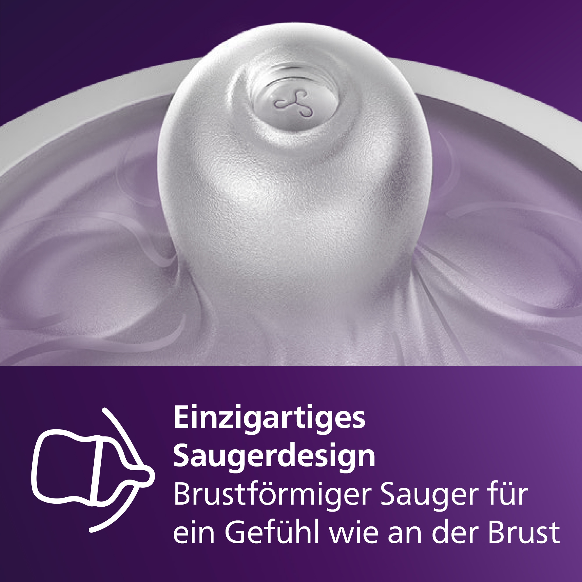 Philips AVENT Flaschensauger »Natural Response SCY964/02«, 2 Stück mit Anti-colic-Ventil, ab dem 3. Monat