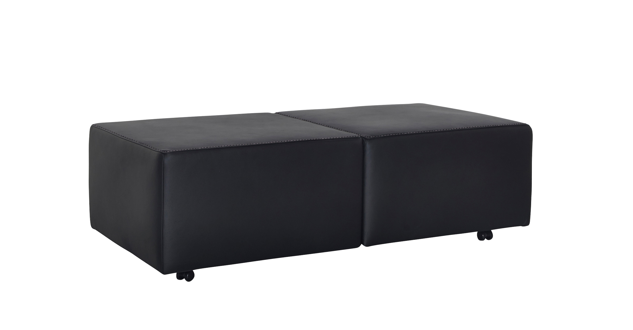 W.SCHILLIG Hocker »taboo« ausziehbar, inklusive Zwischenablage, mit Kontrastnaht