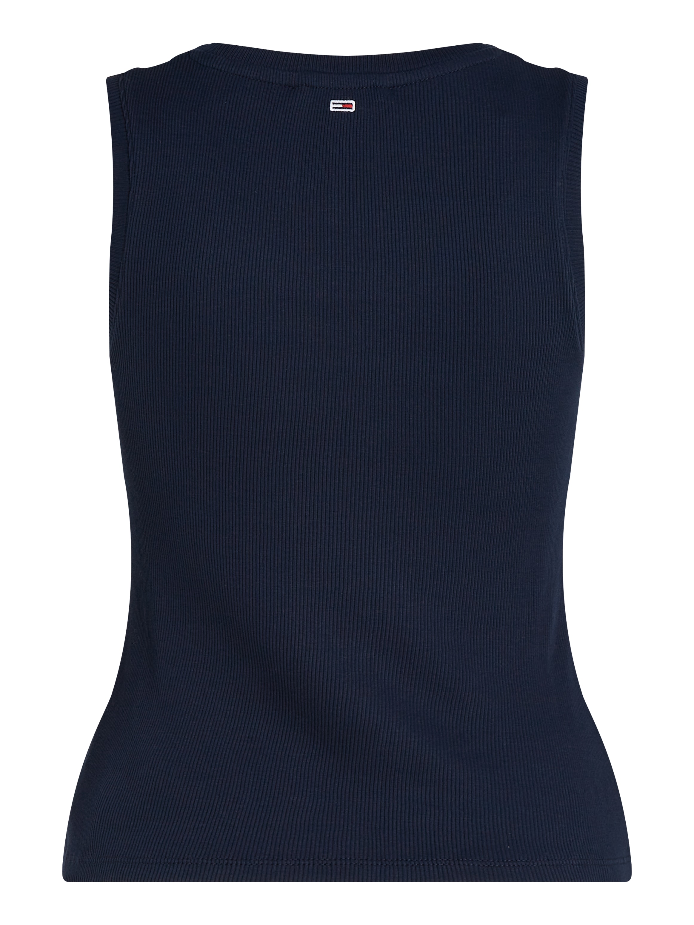 Tommy Jeans Tanktop »TJW SLIM SCRIPT RIB TANK TOP«, mit Logostickerei