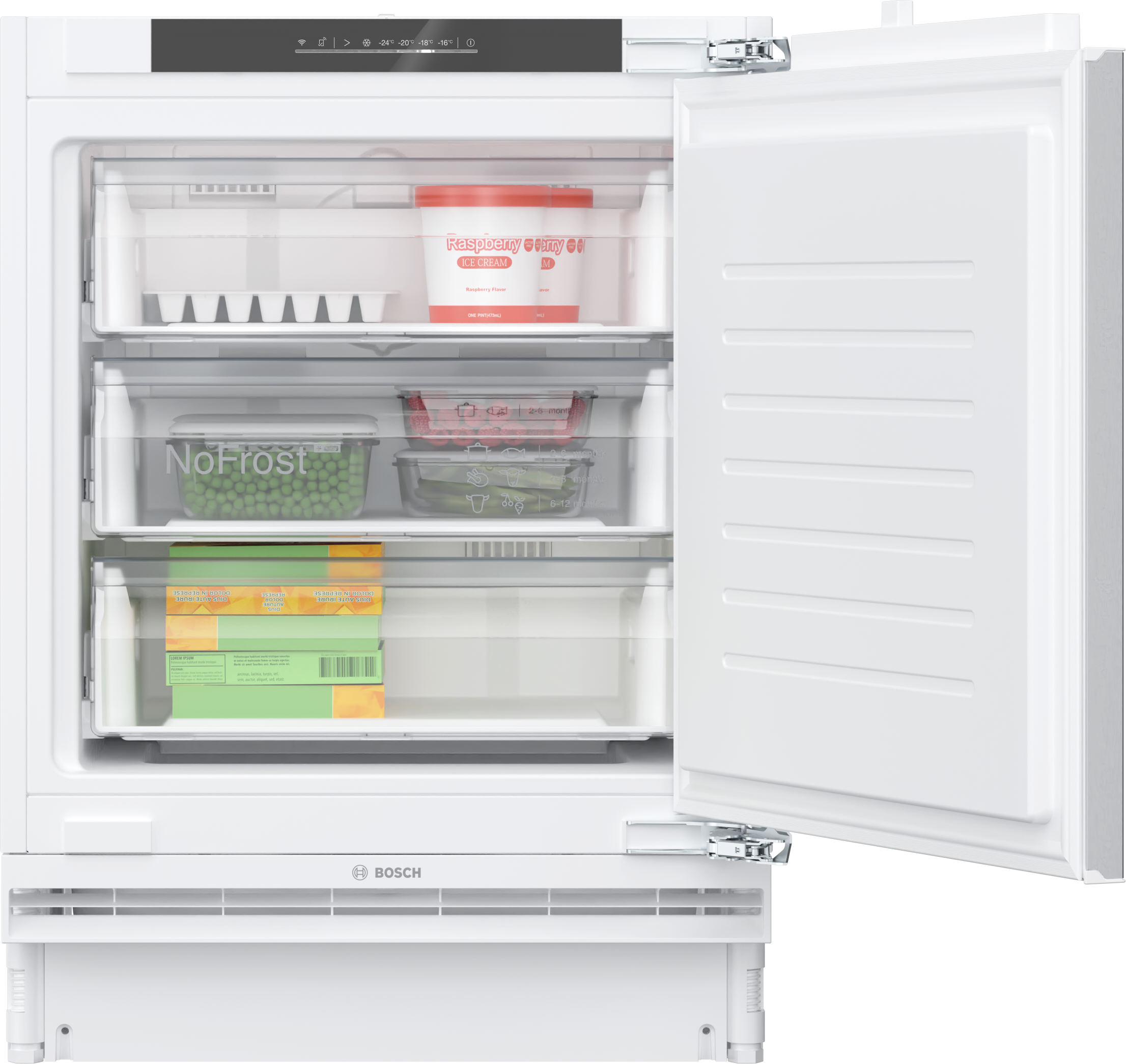 BOSCH Einbaugefrierschrank Serie 6 »GUN21ADE0«, 82 cm hoch, 59,8 cm breit