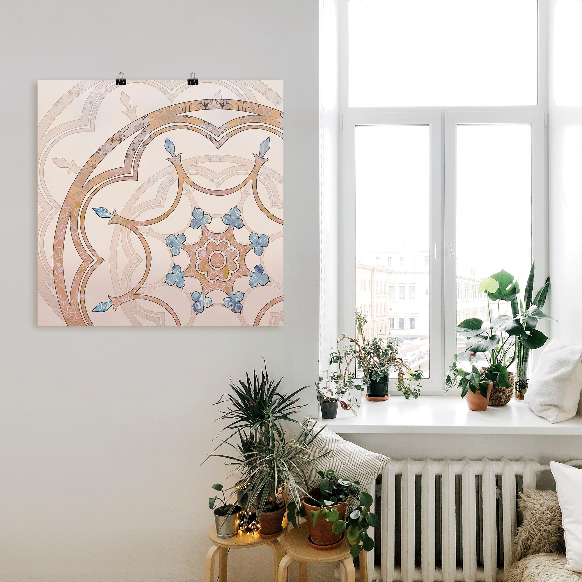 Artland Wandbild »Boho Mandala«, Muster, (1 St.), als Alubild, Outdoorbild, Leinwandbild, Poster in verschied. Größen