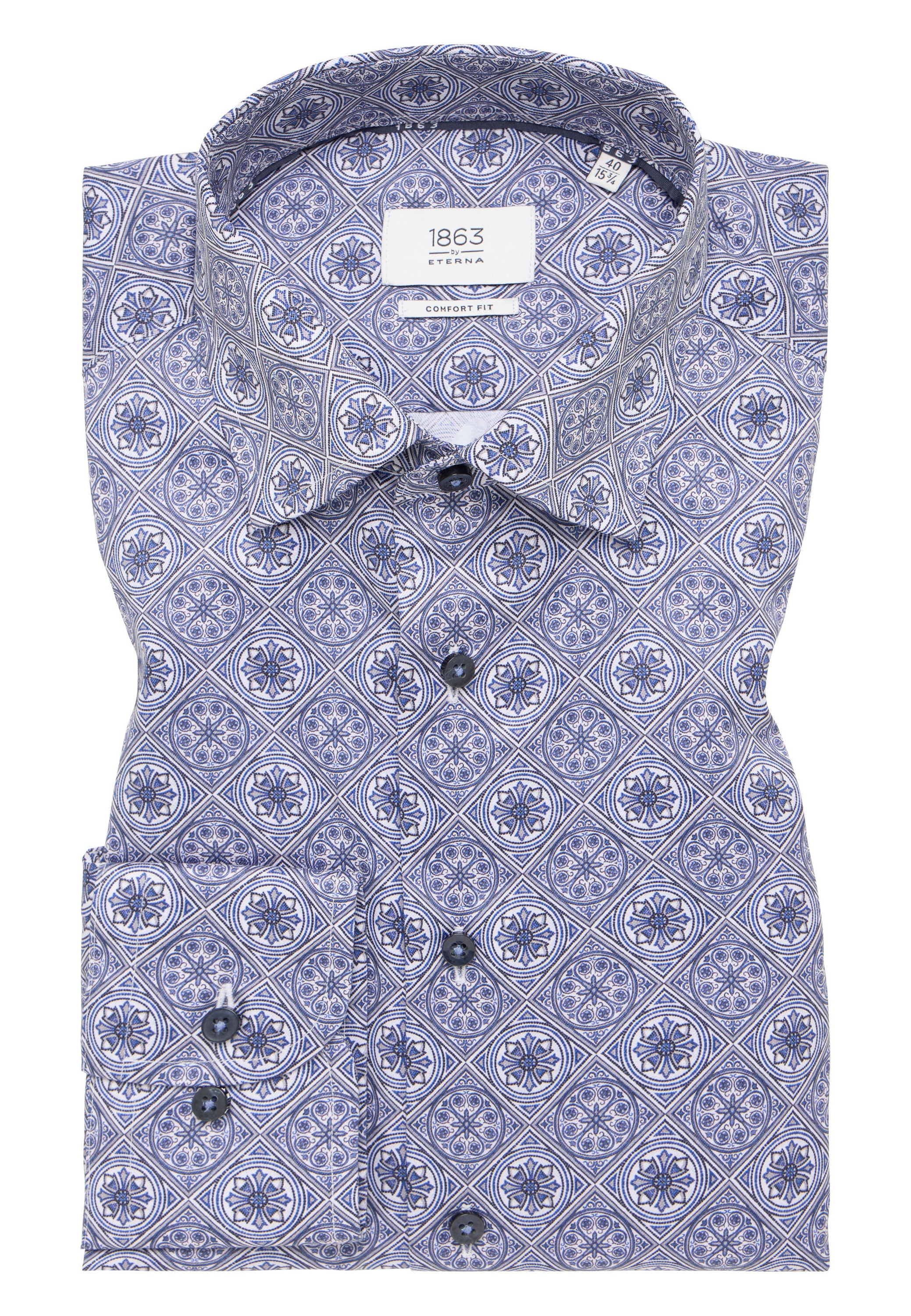 Eterna Langarmhemd »COMFORT FIT«, NON IRON (bügelfrei)